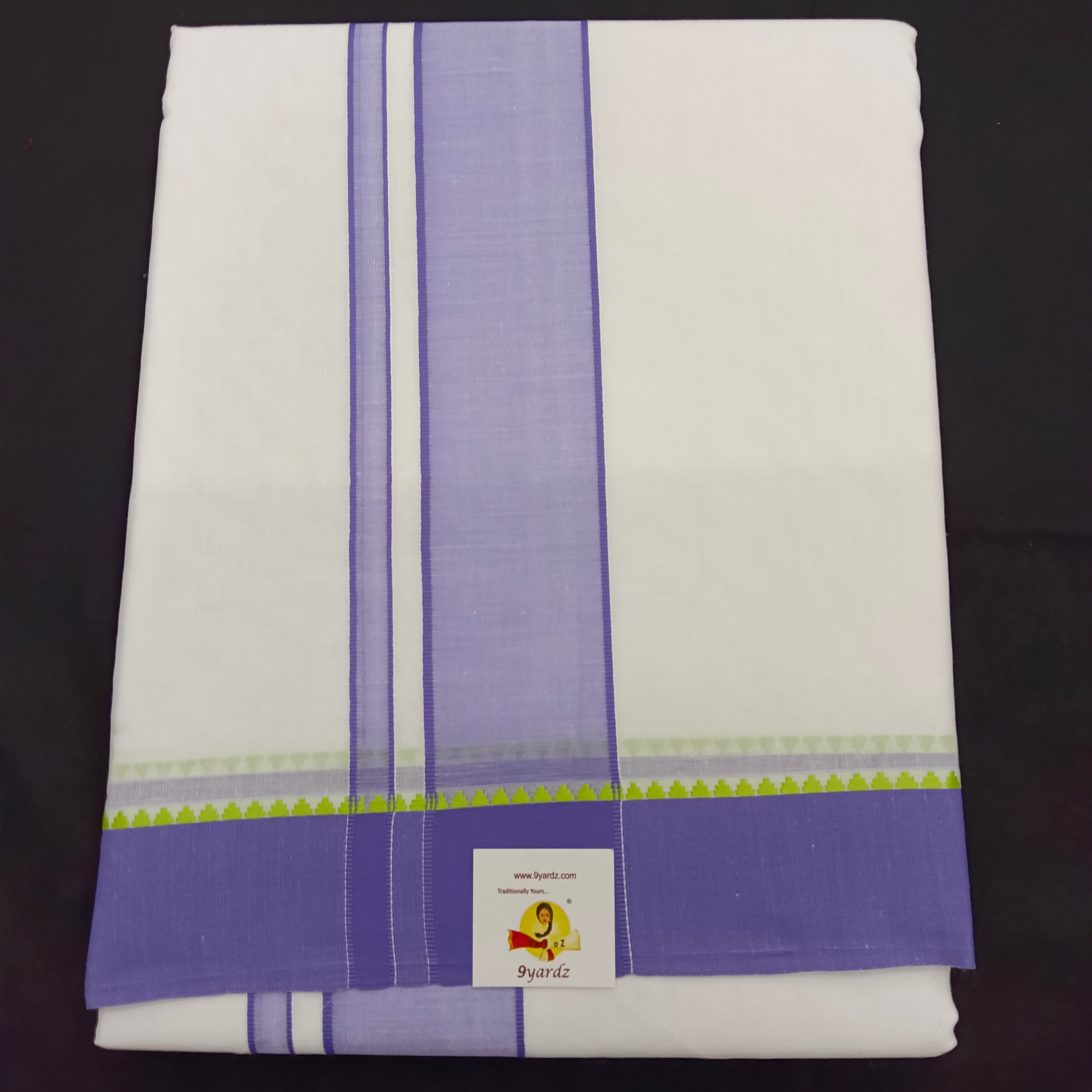 Cotton Dhothi Bleached 9*5