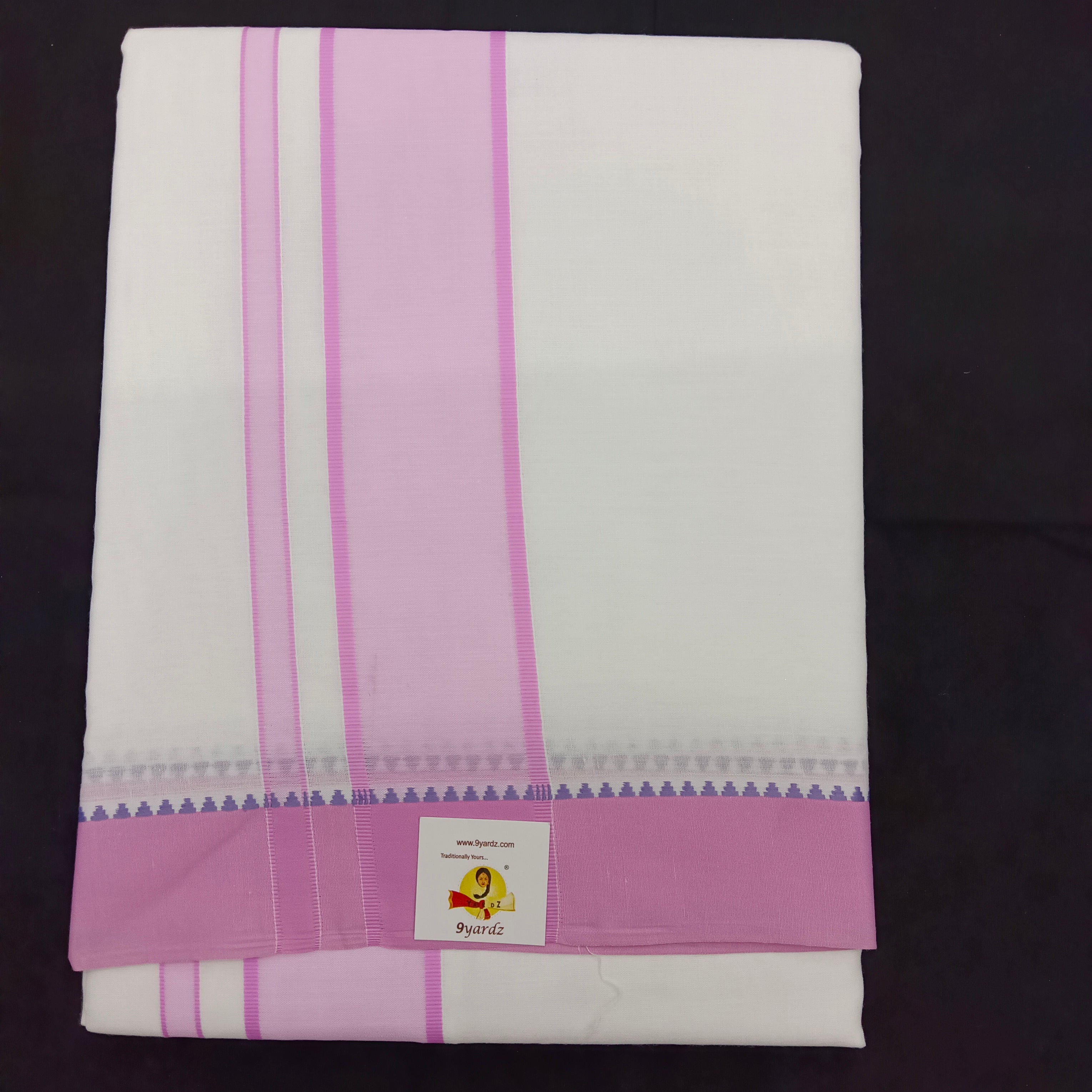 Cotton Dhothi Bleached 9*5