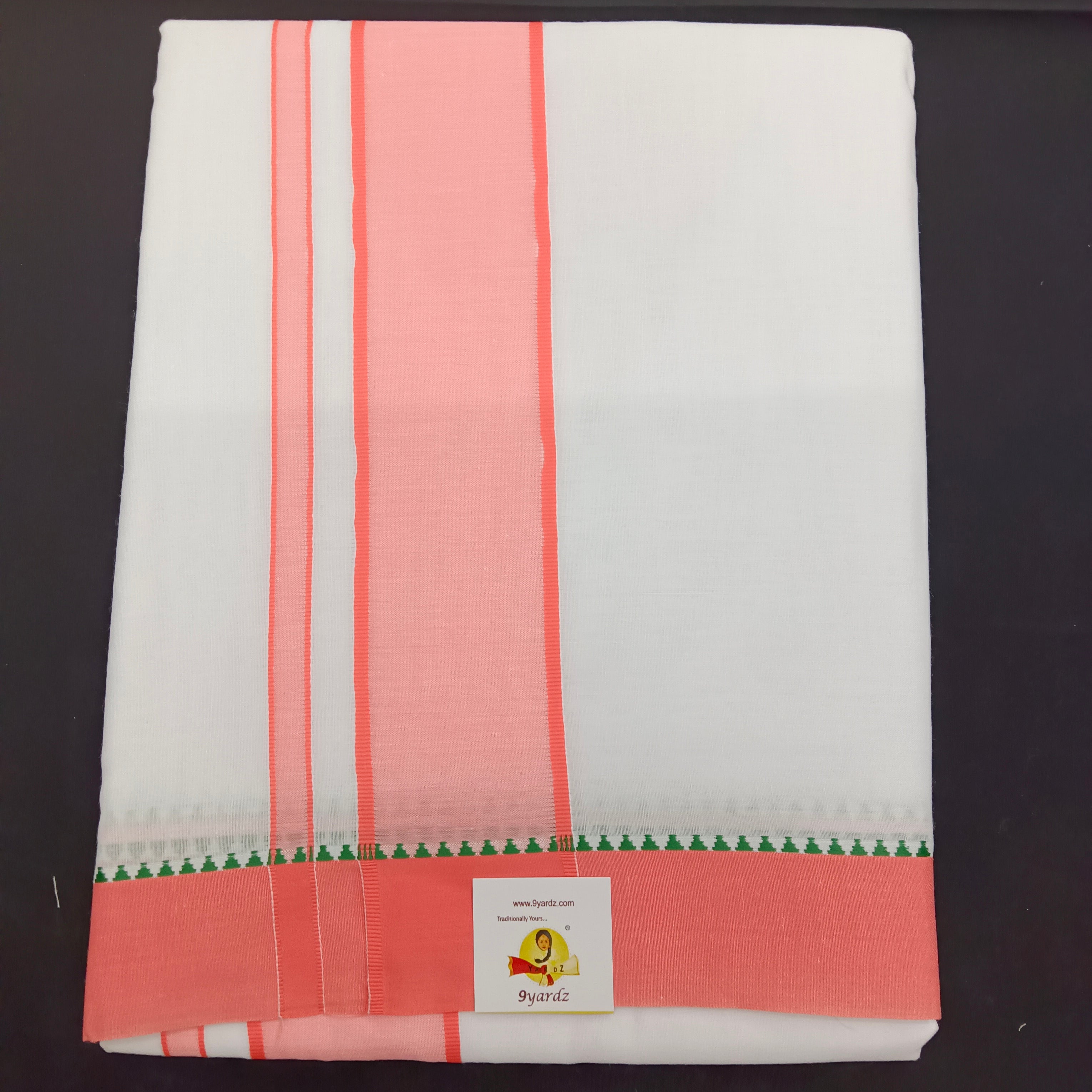 Cotton Dhothi Bleached 9*5