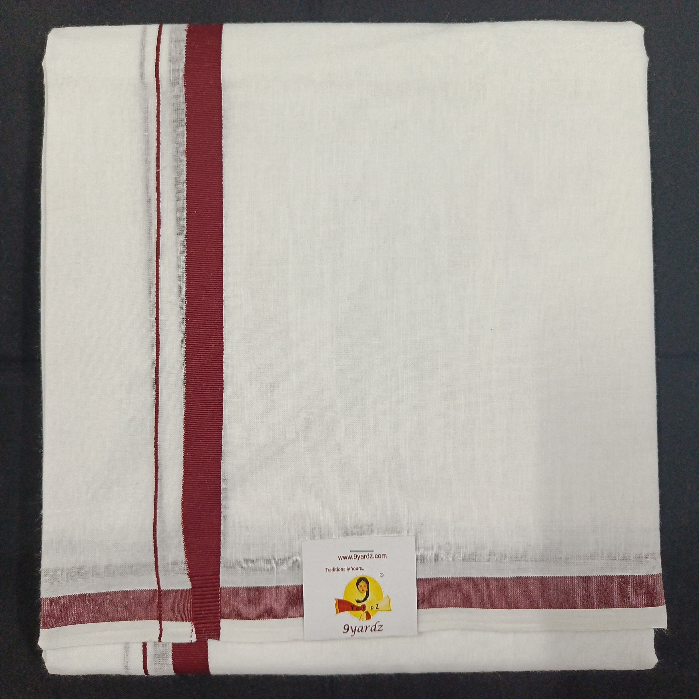 Cotton Dhothi Bleached 9*5