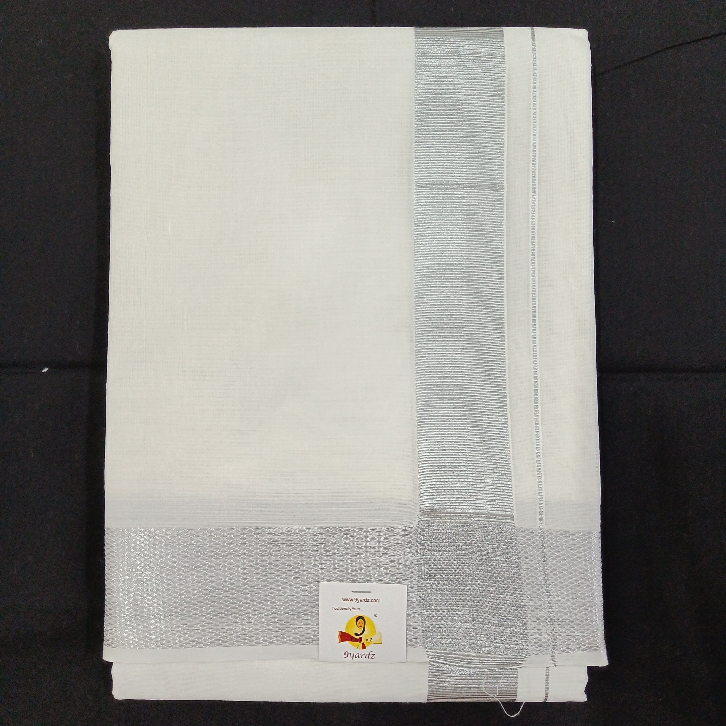 Cotton Dhothi Bleached 9*5