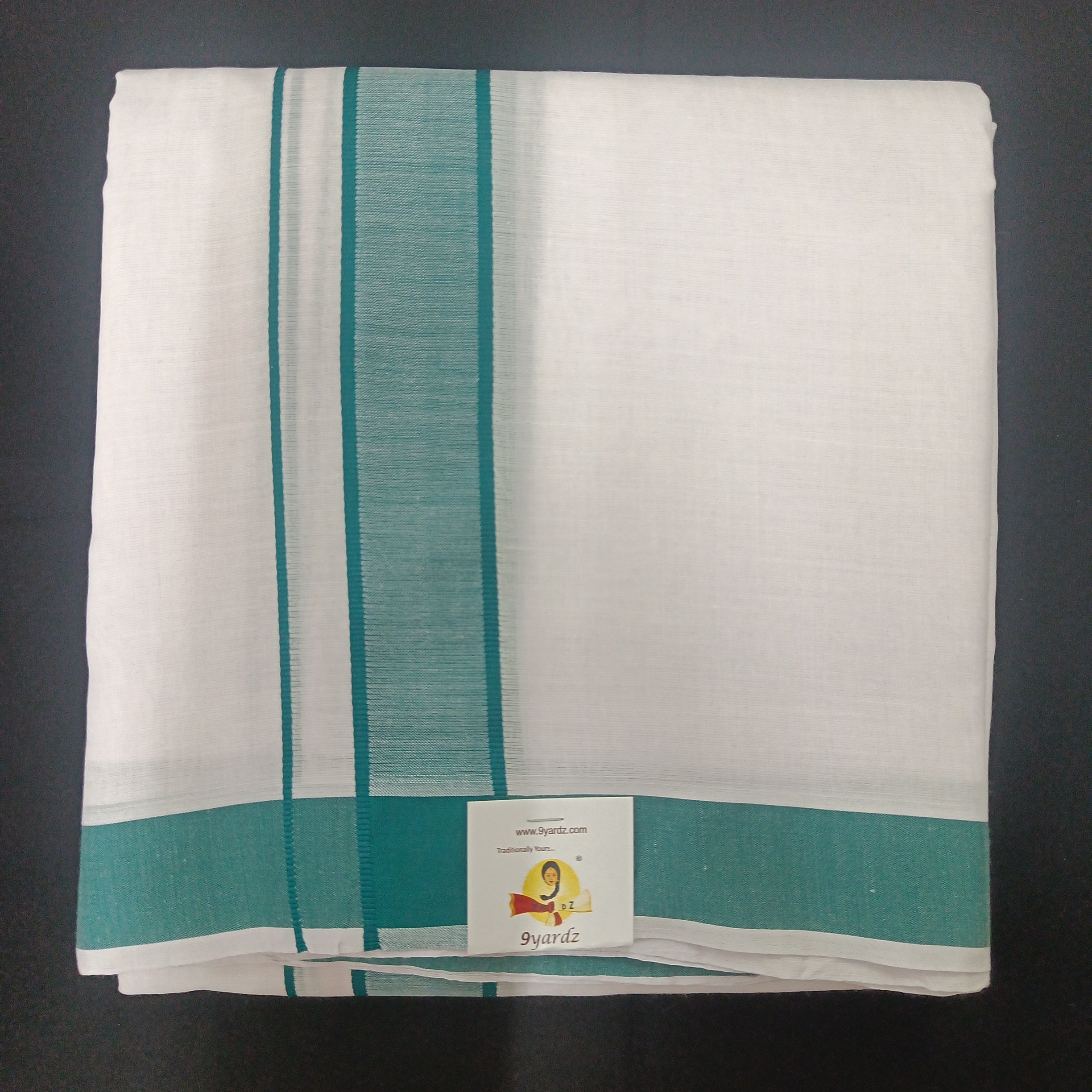 Cotton Dhothi Bleached 9*5