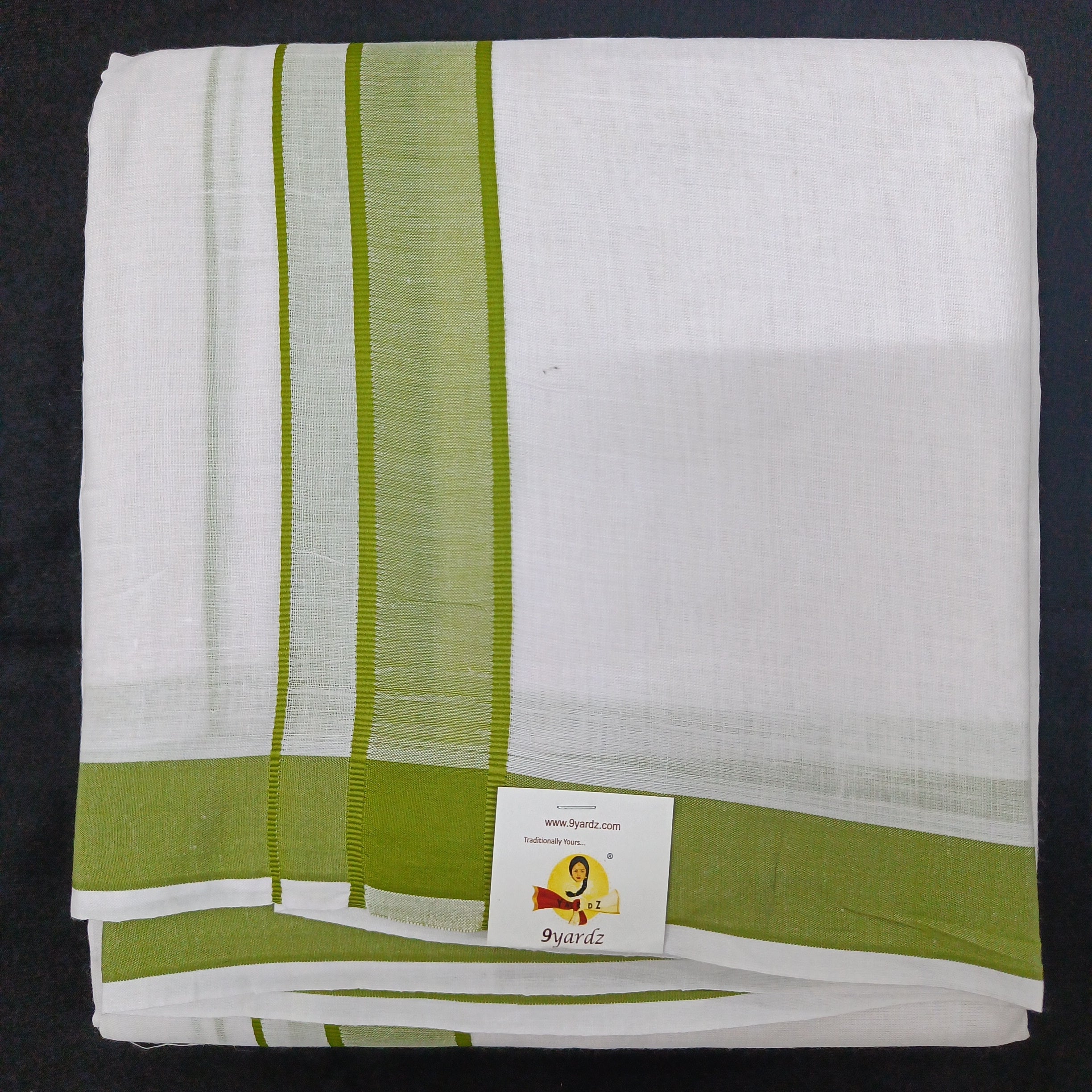 Cotton Dhothi Bleached 9*5