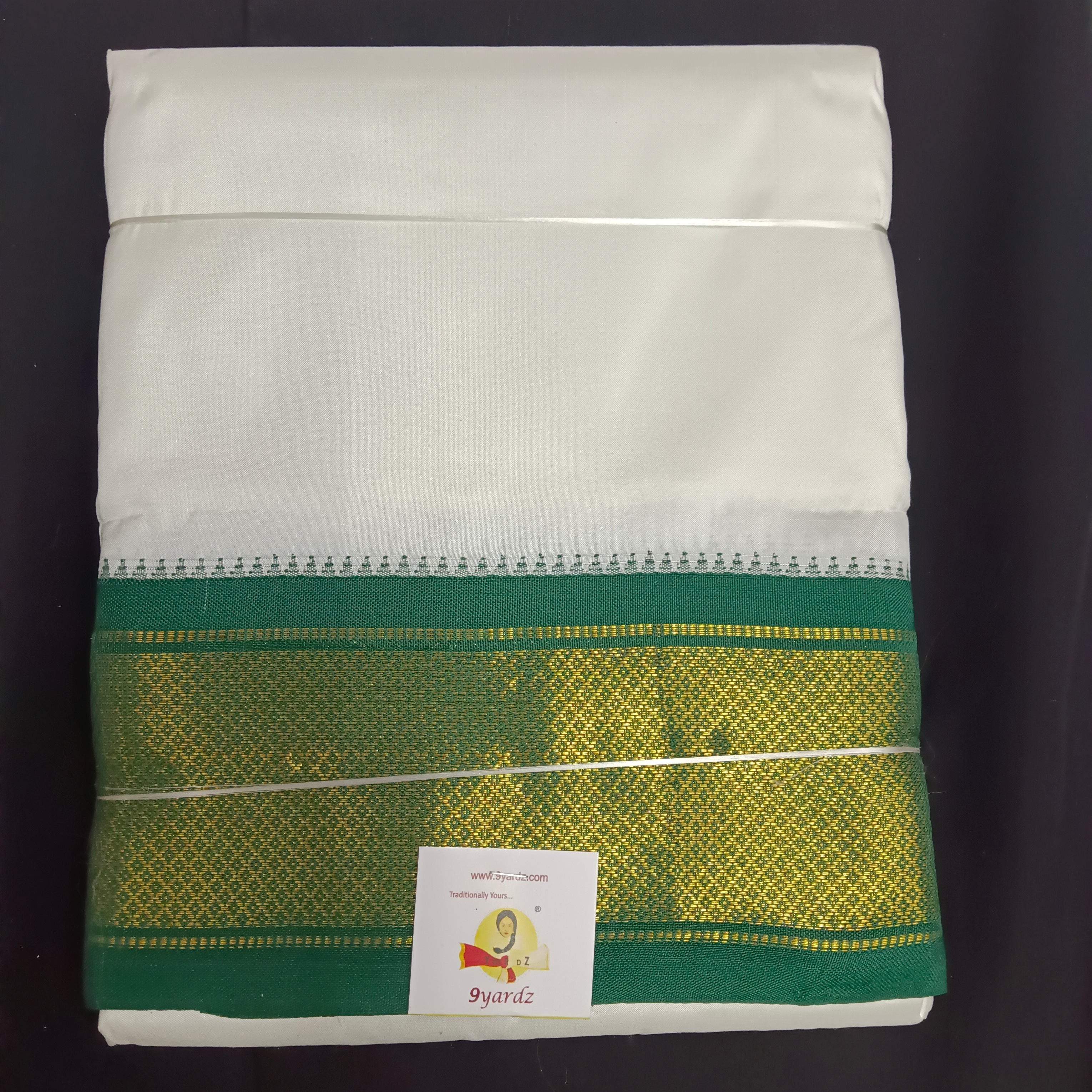 Pure silk Maylikannu Dhoti 9*5 muzham