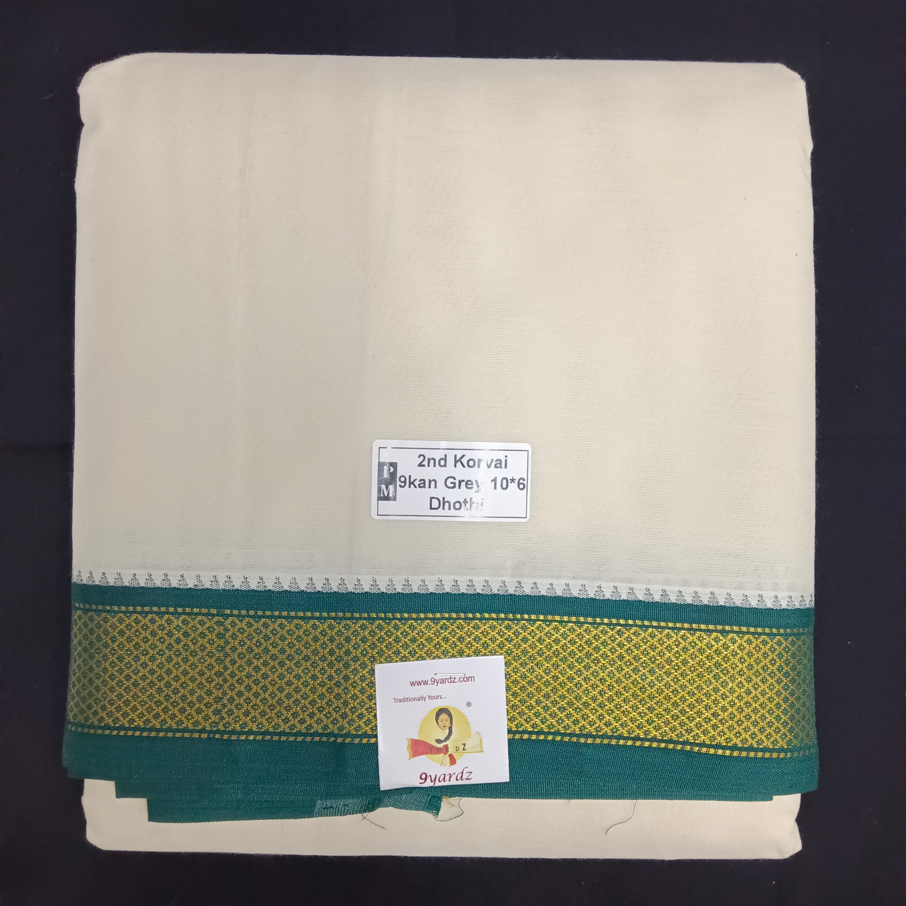 Pure cotton Muhurtham dhoti 10*6 9kann