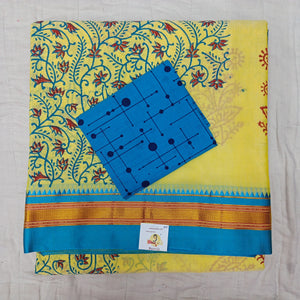Ikkal sarees madisar printed 10yardz (with blouse)