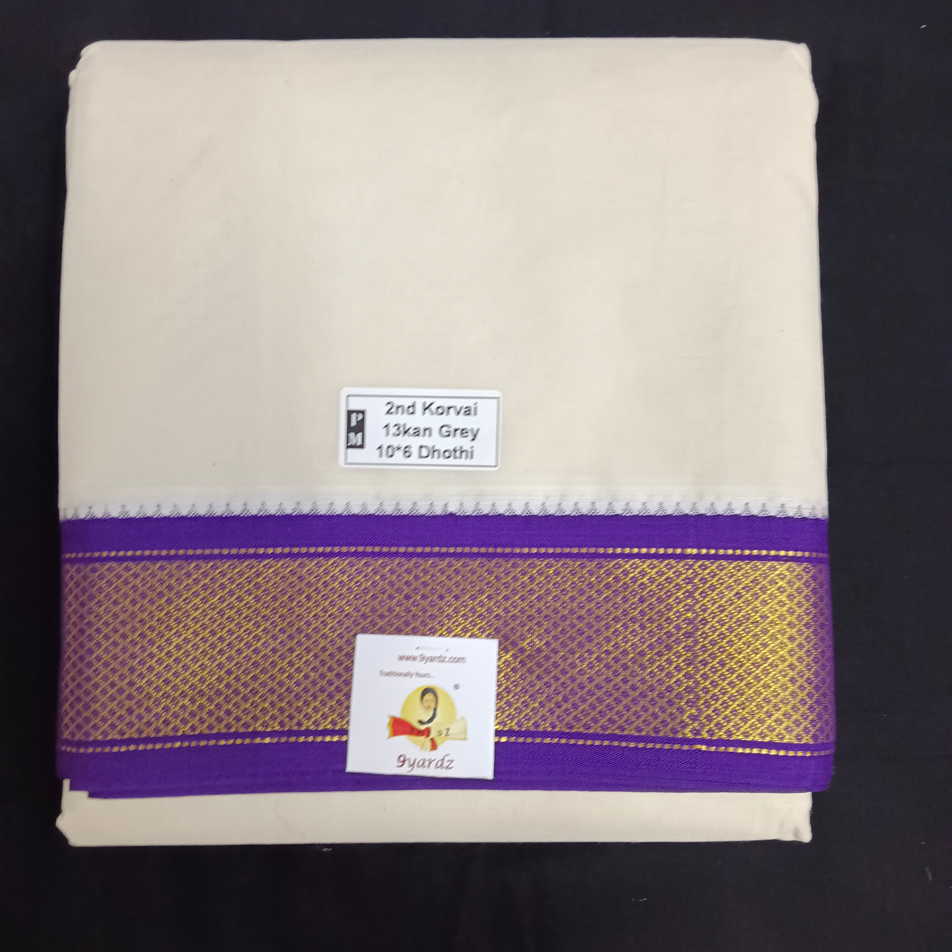 Pure cotton Muhurtham dhoti 10*6