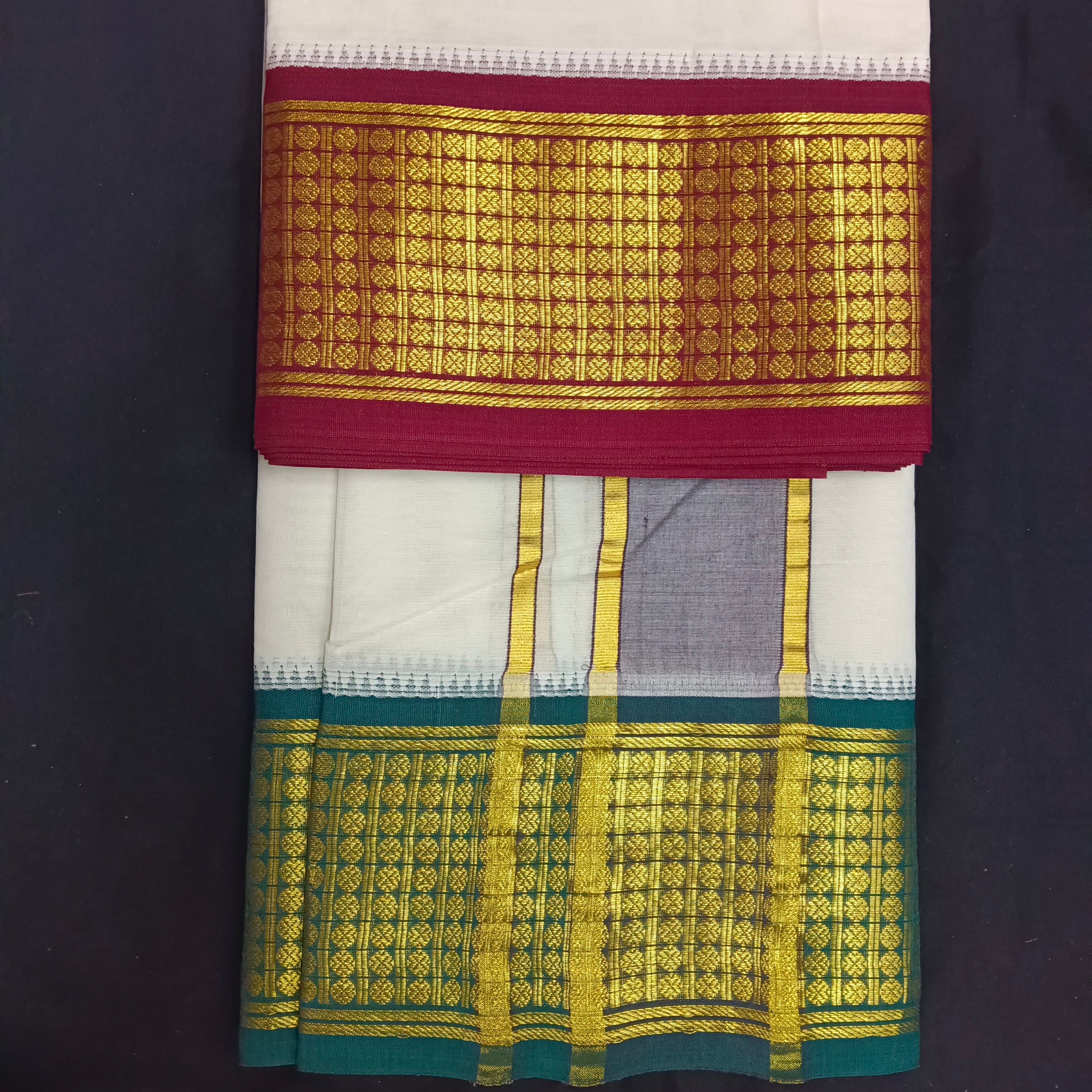 Pure cotton Muhurtham dhoti 9*5
