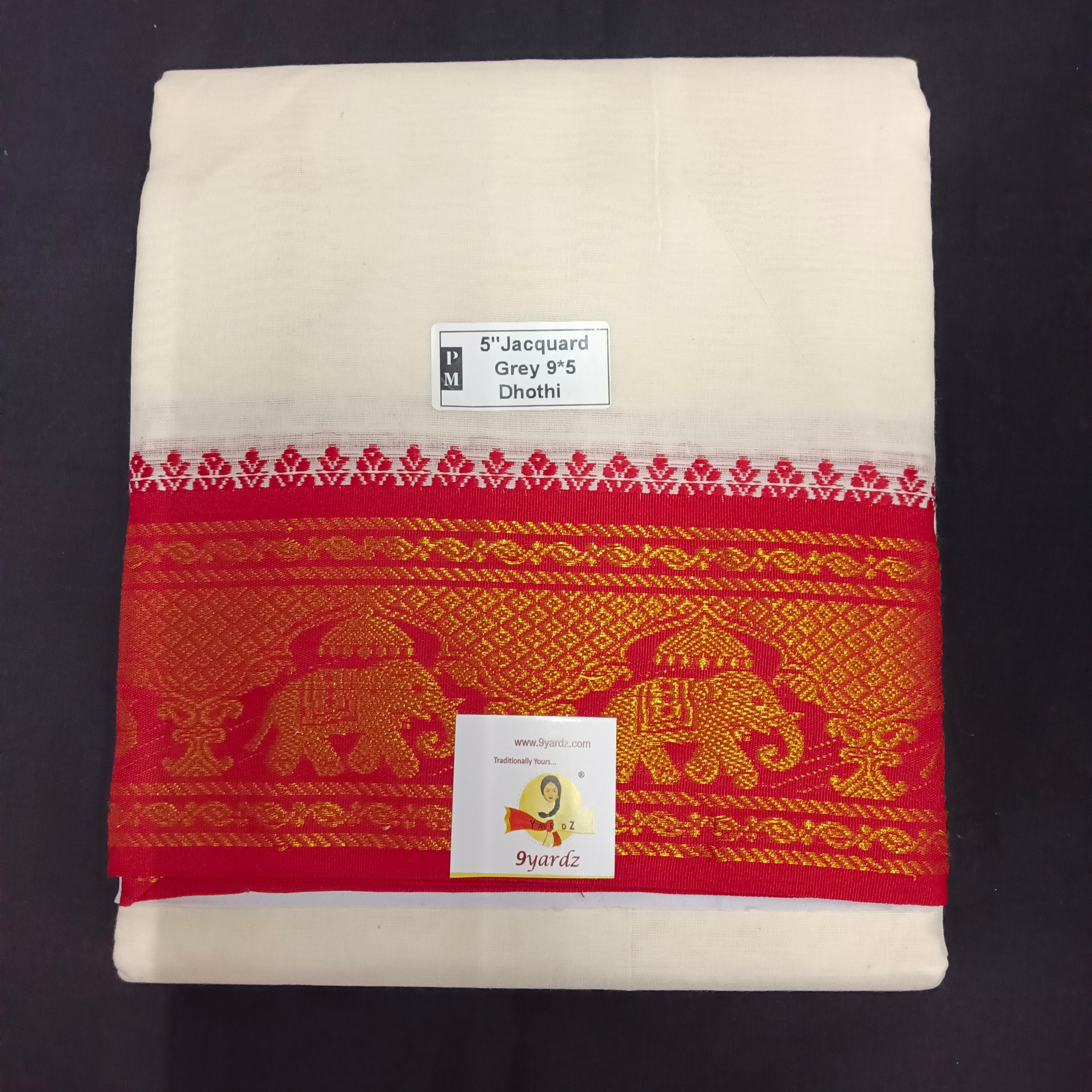 Cotton Dhothi Jacquard 9*5