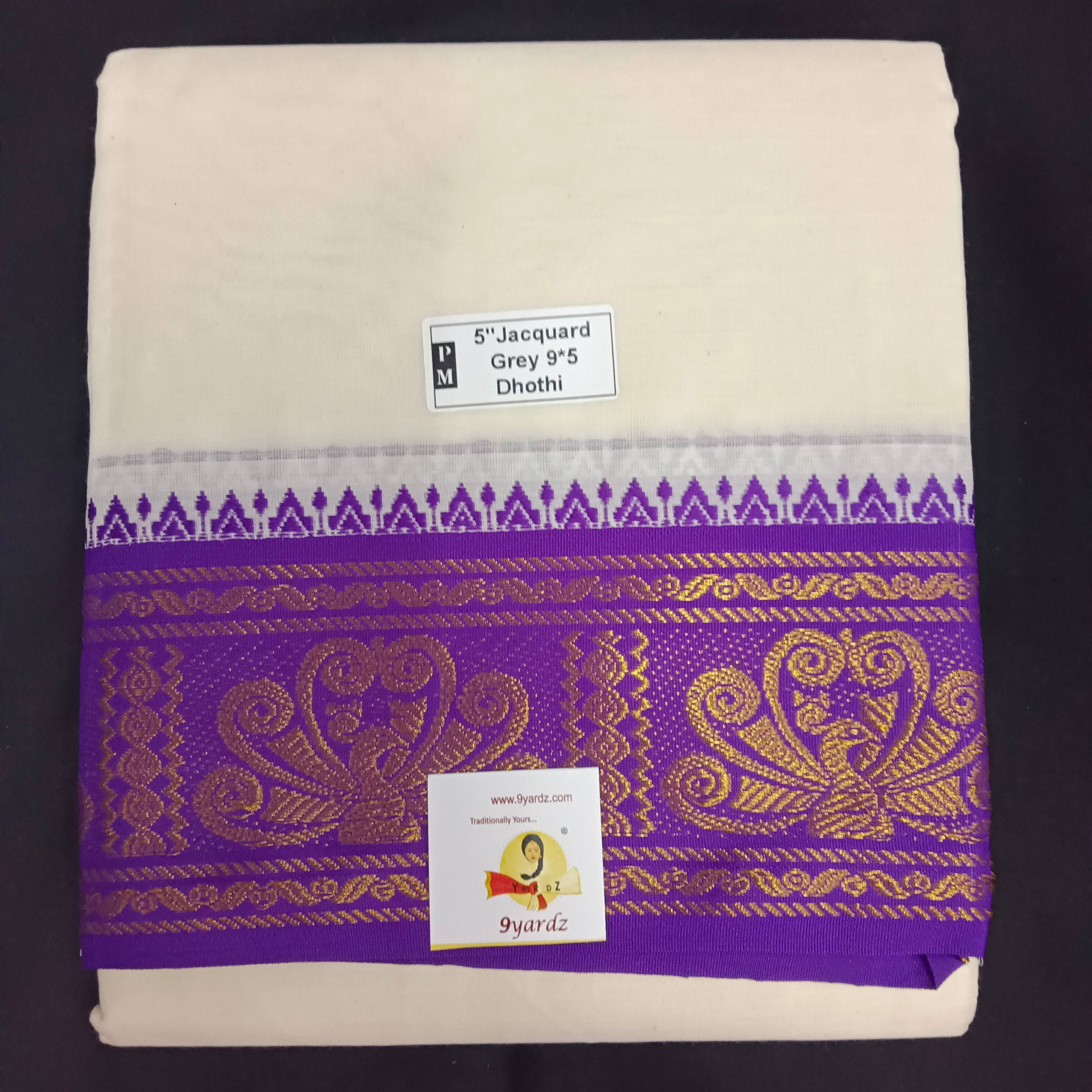 Cotton Dhothi Jacquard 9*5