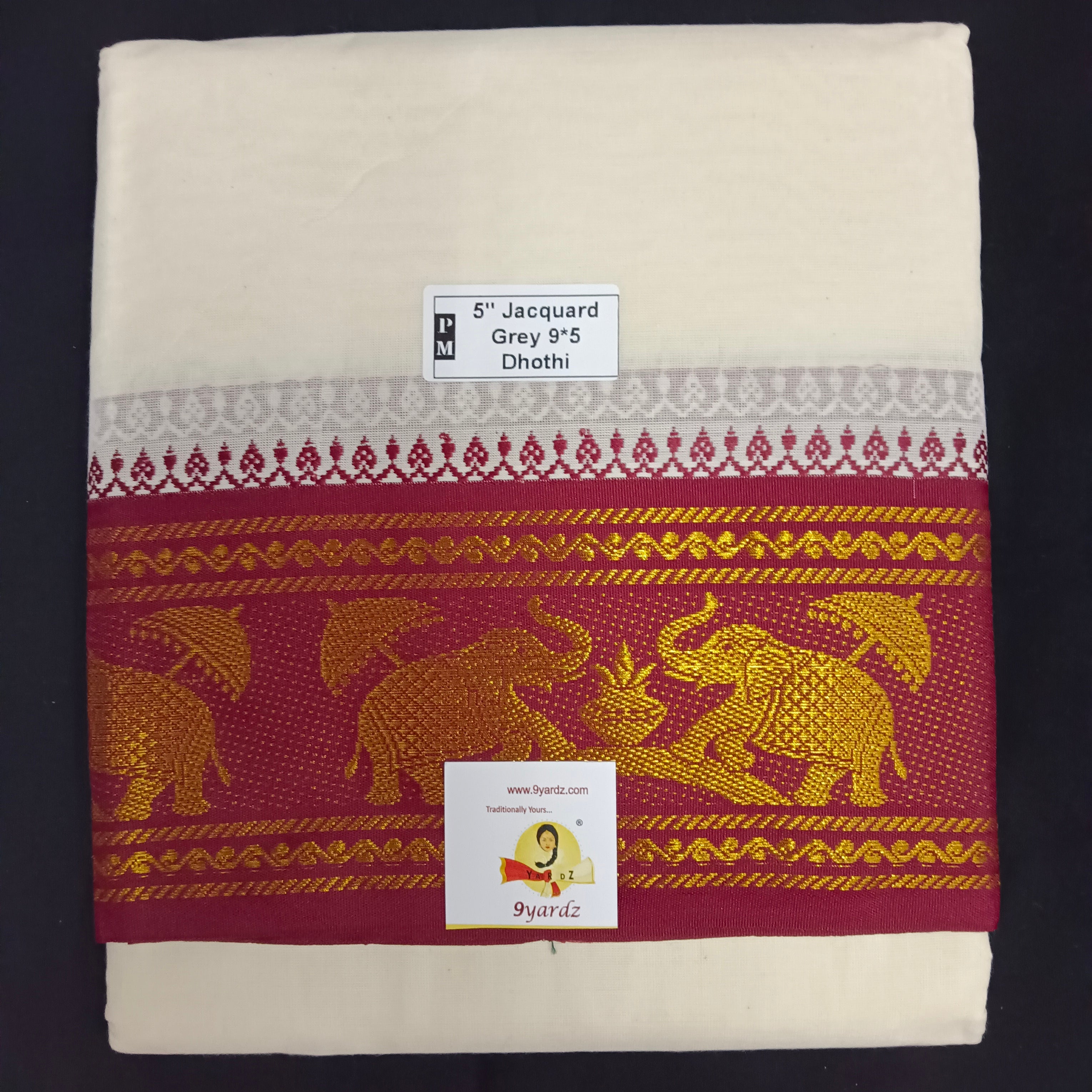 Cotton Dhothi Jacquard 9*5