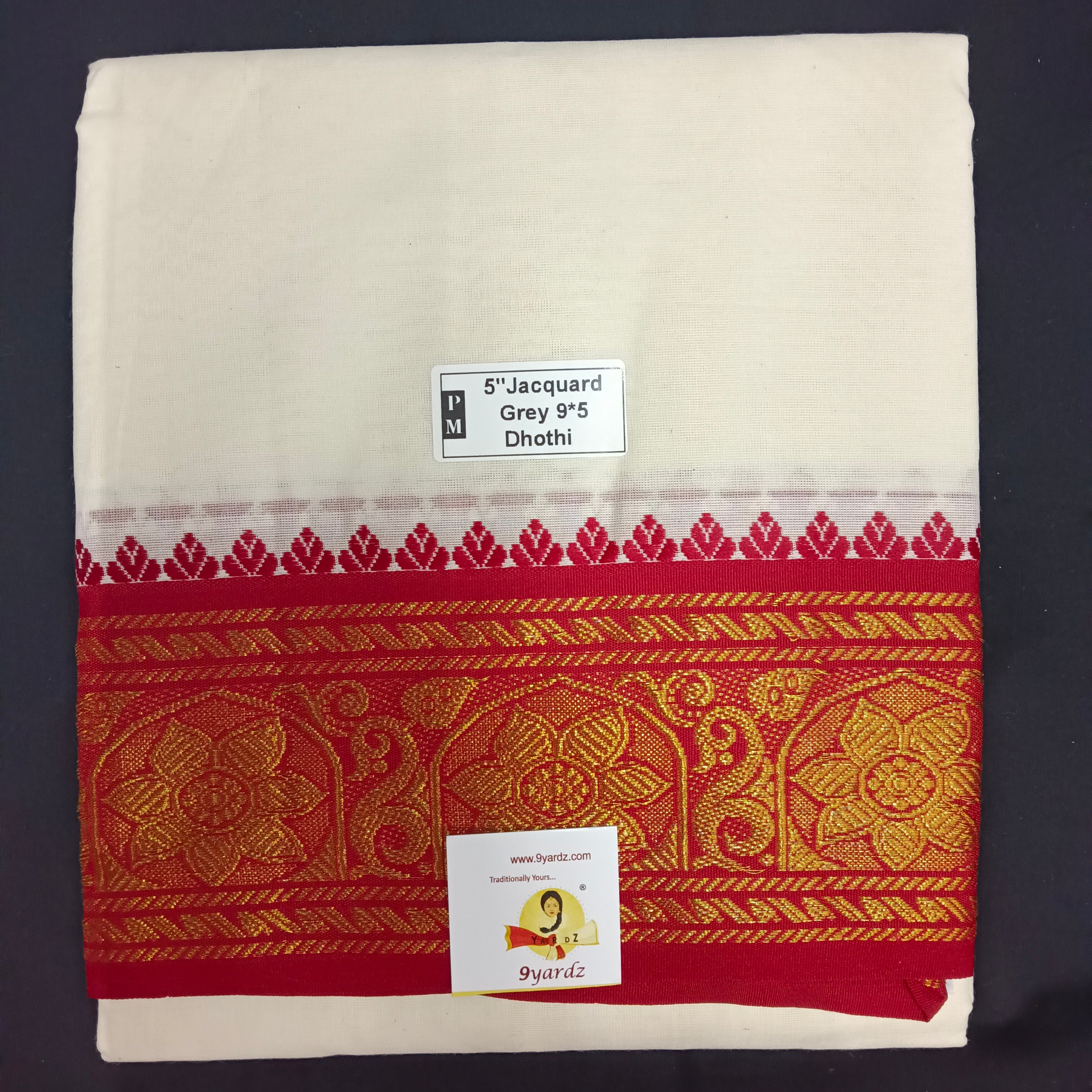 Cotton Dhothi Jacquard 9*5