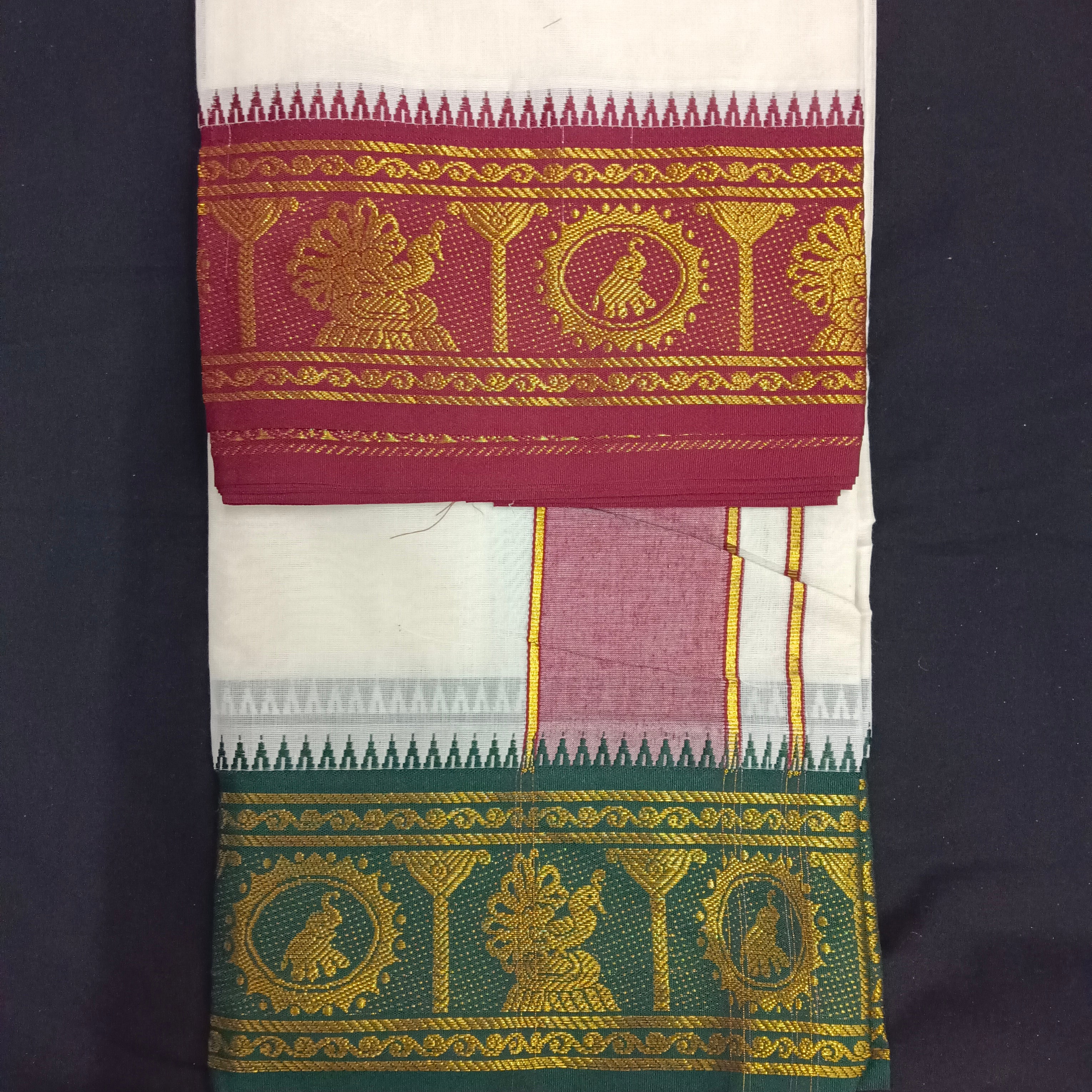 Cotton Dhothi Jacquard 9*5