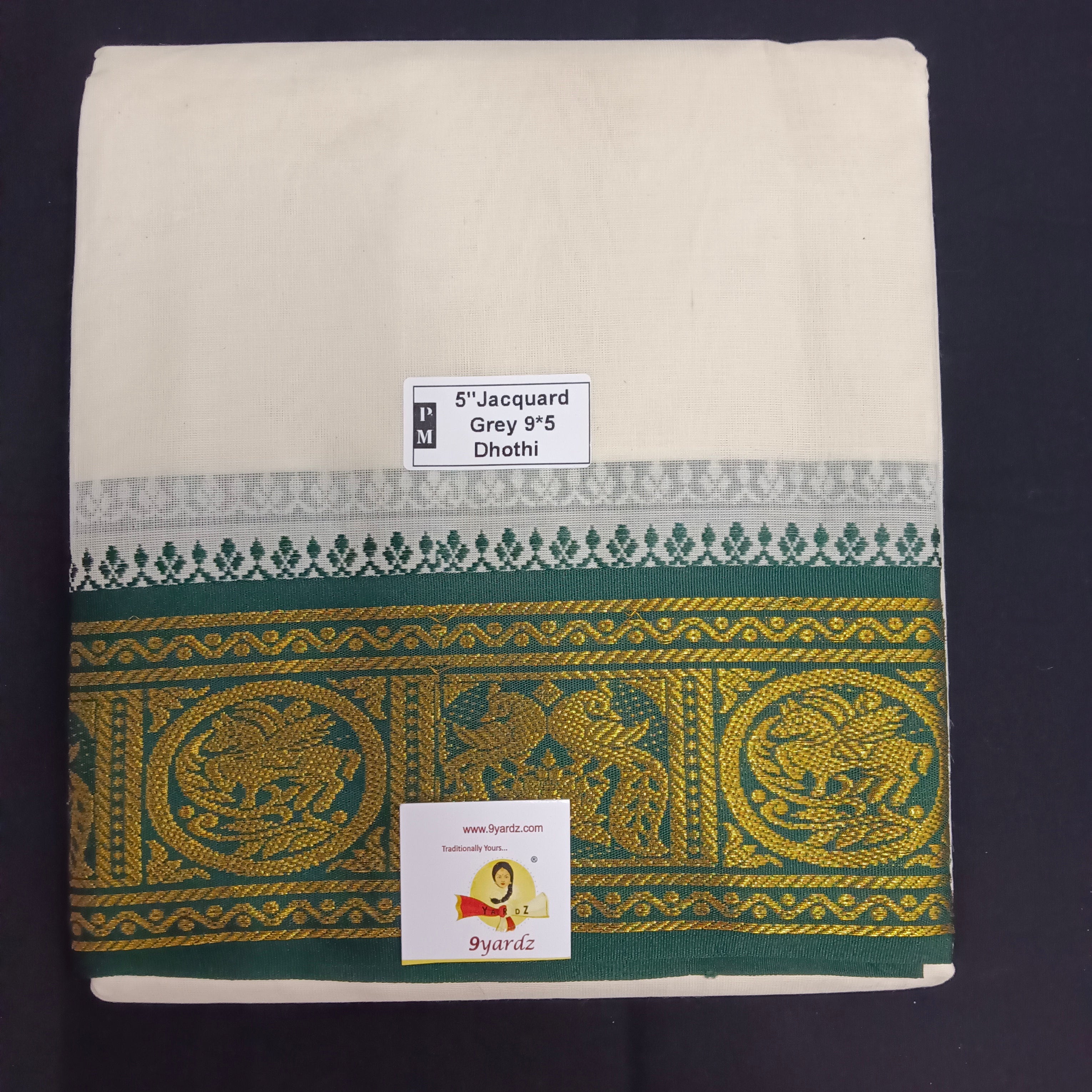 Cotton Dhothi Jacquard 9*5