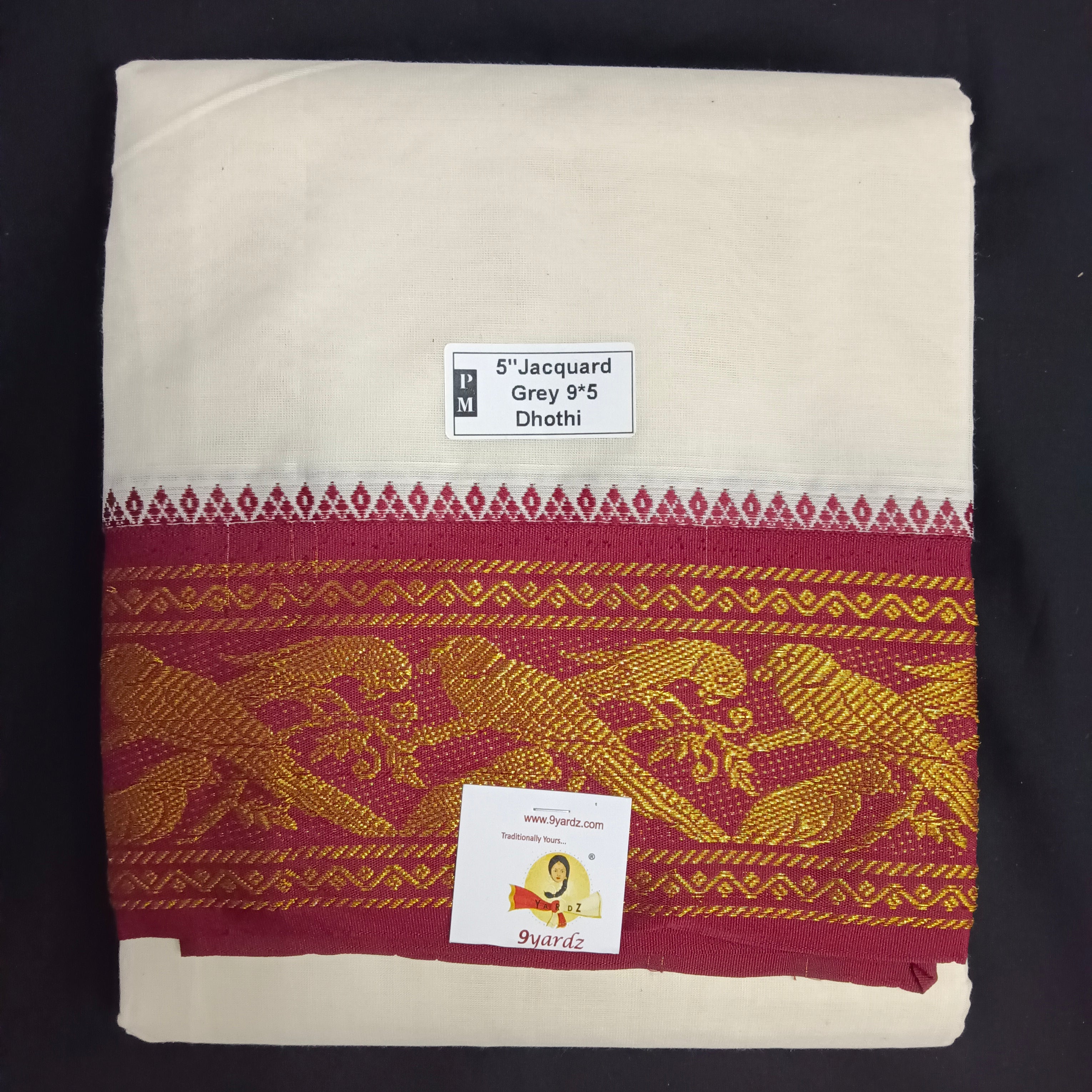 Cotton Dhothi Jacquard 9*5