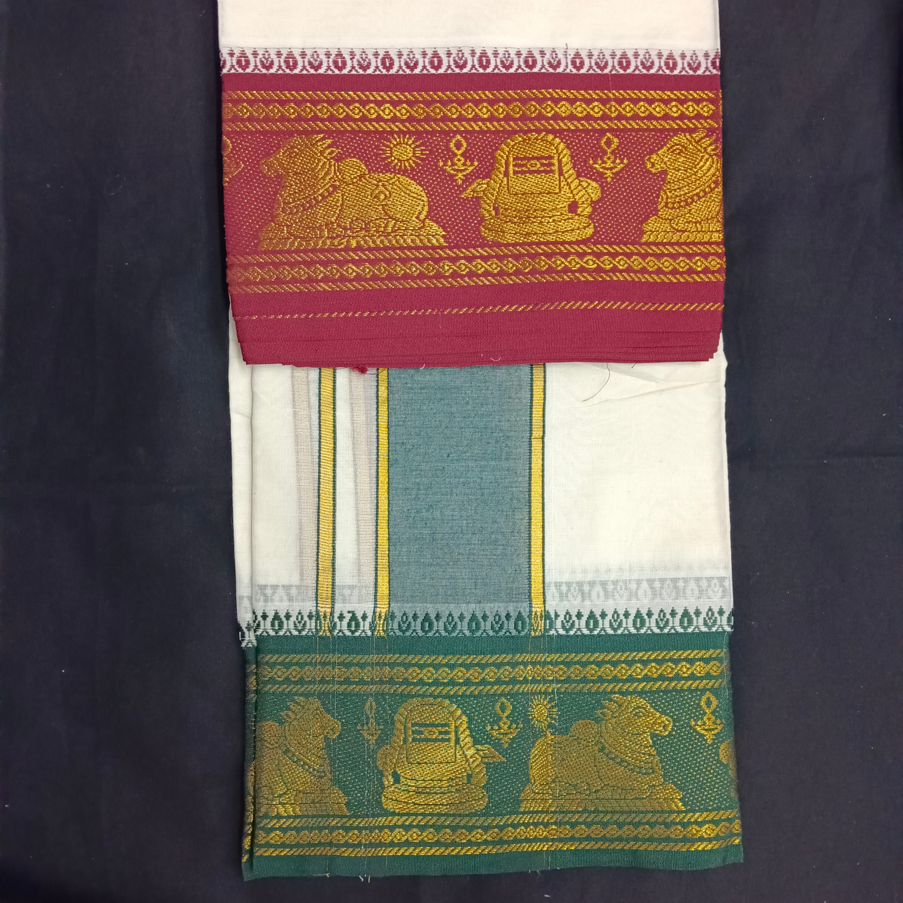 Cotton Dhothi Jacquard 9*5