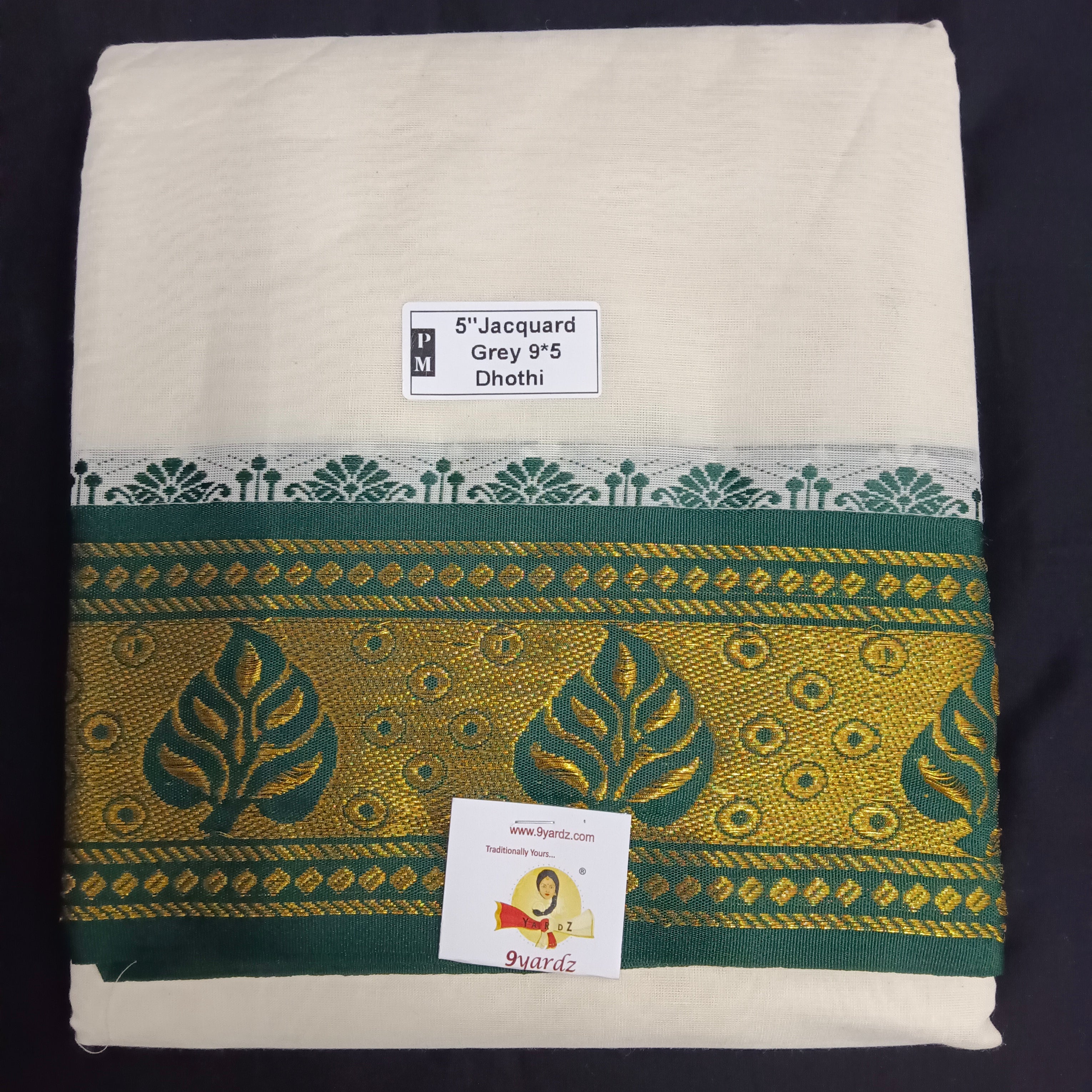 Cotton Dhothi Jacquard 9*5