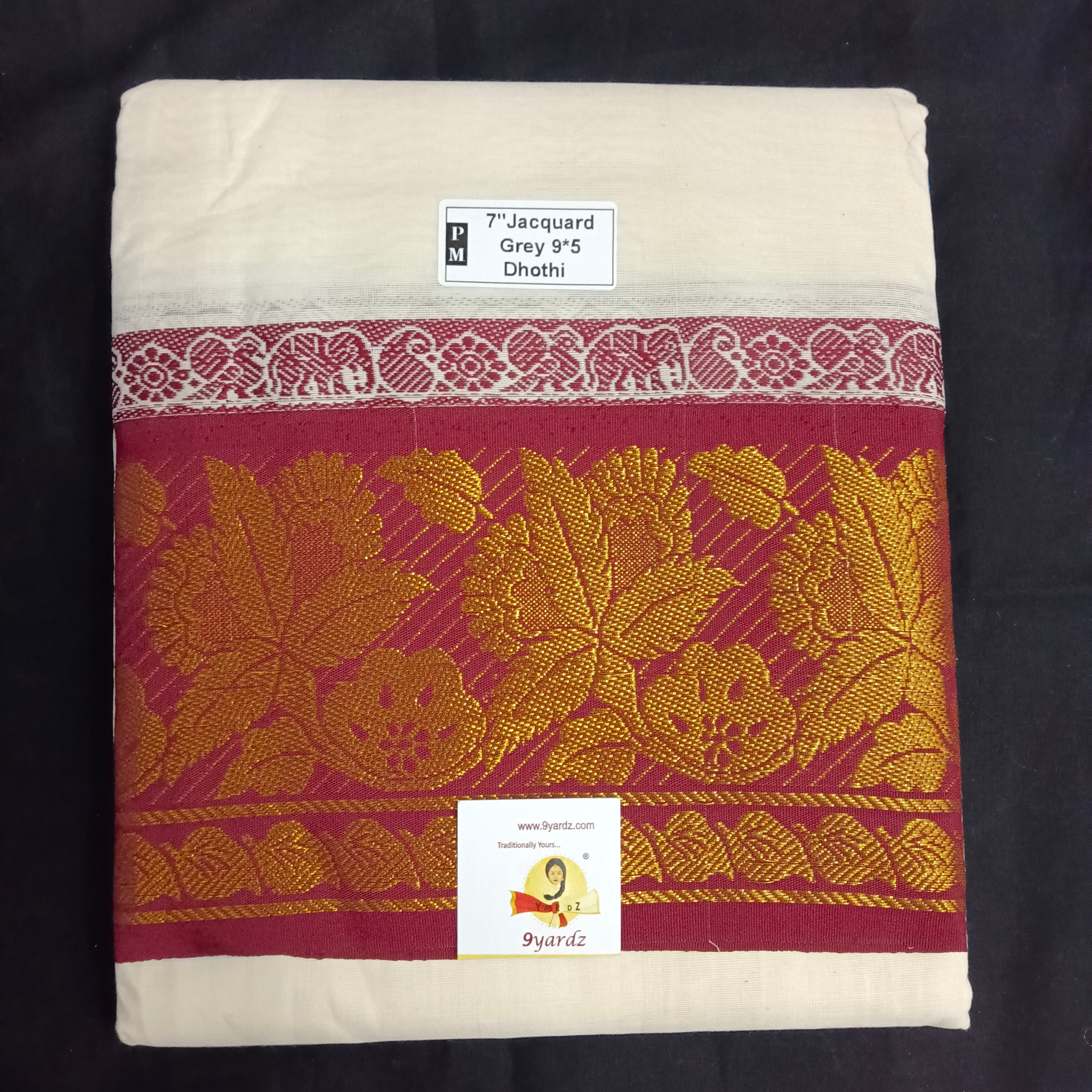 Cotton Dhothi Jacquard 9*5
