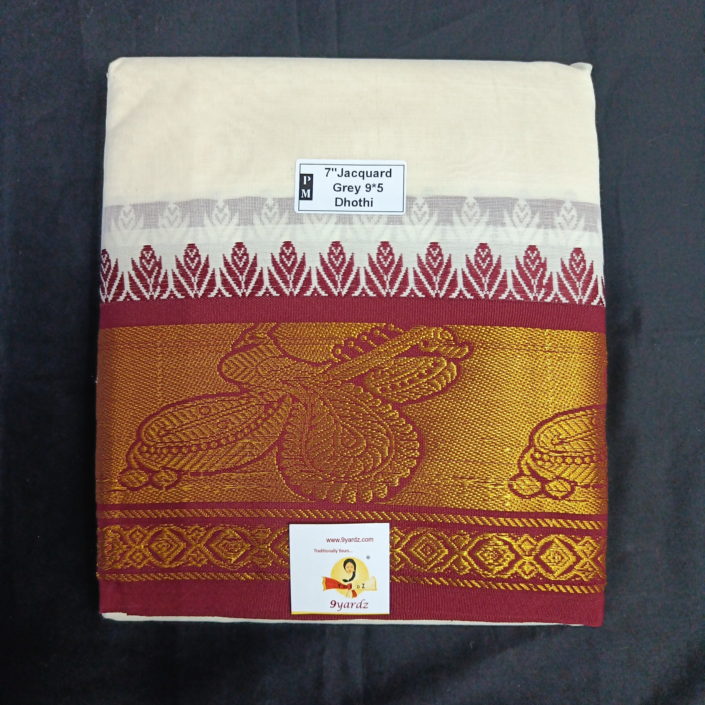 Cotton Dhothi Jacquard 9*5