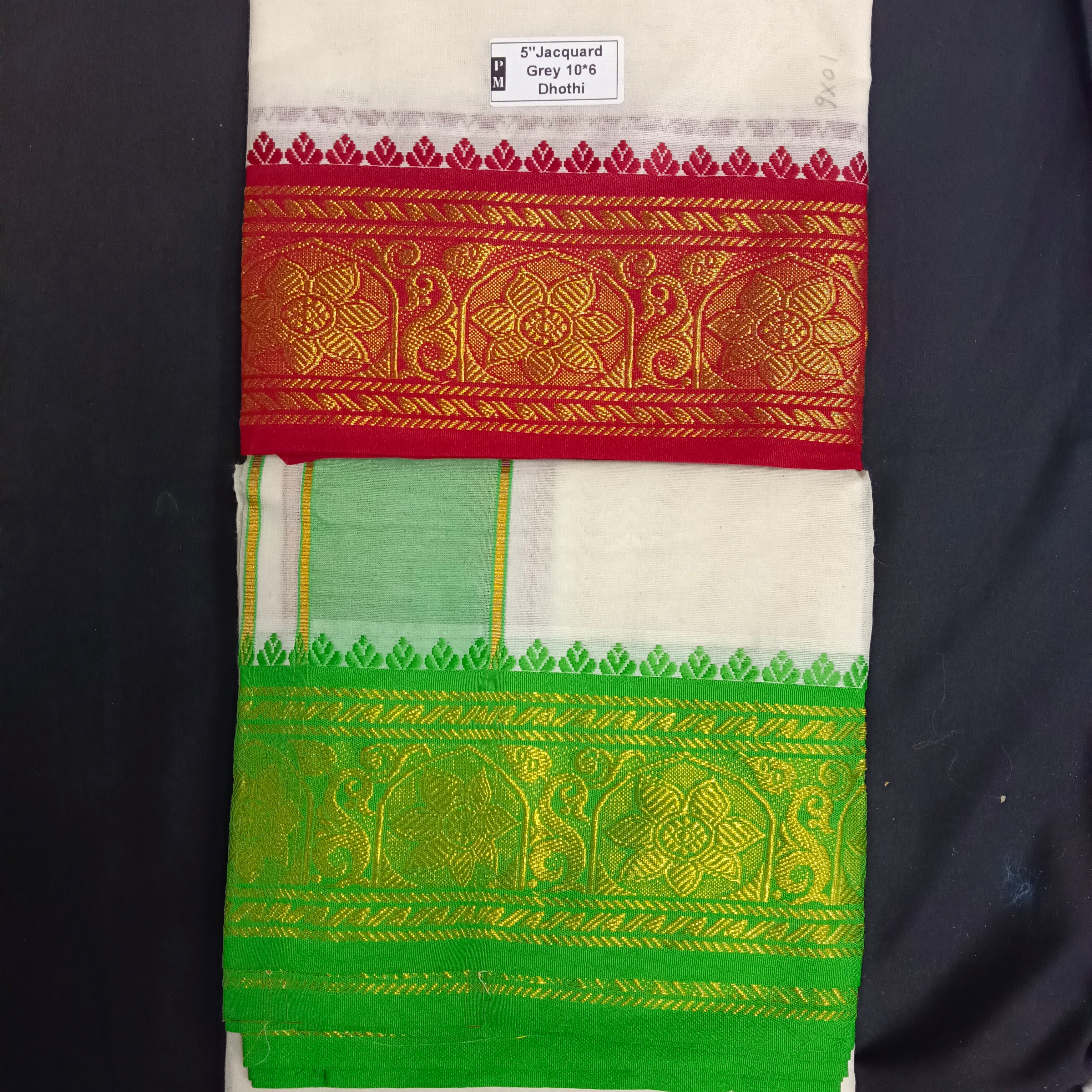 Cotton Dhothi Jacquard 10*6