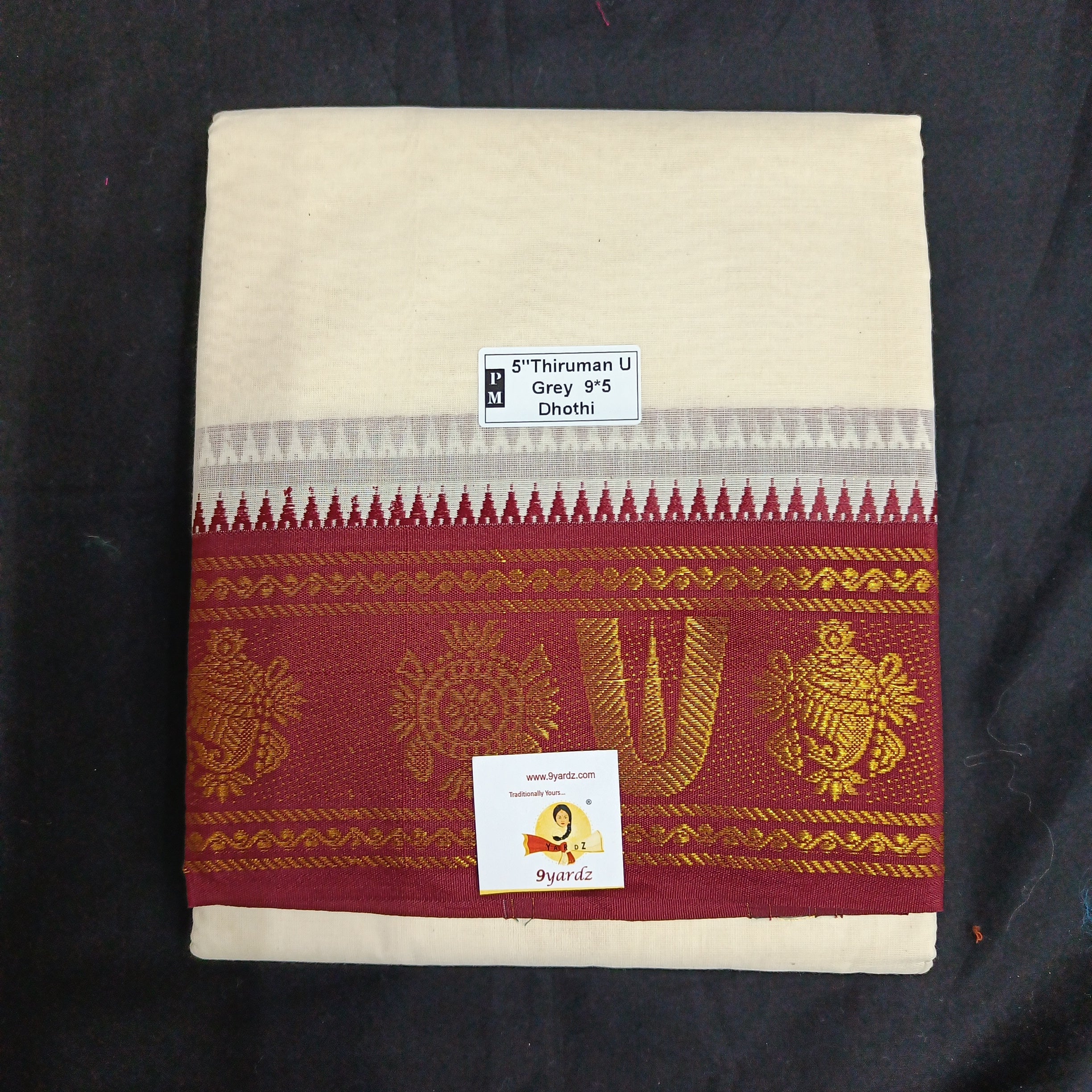 Cotton Dhothi Jacquard 9*5