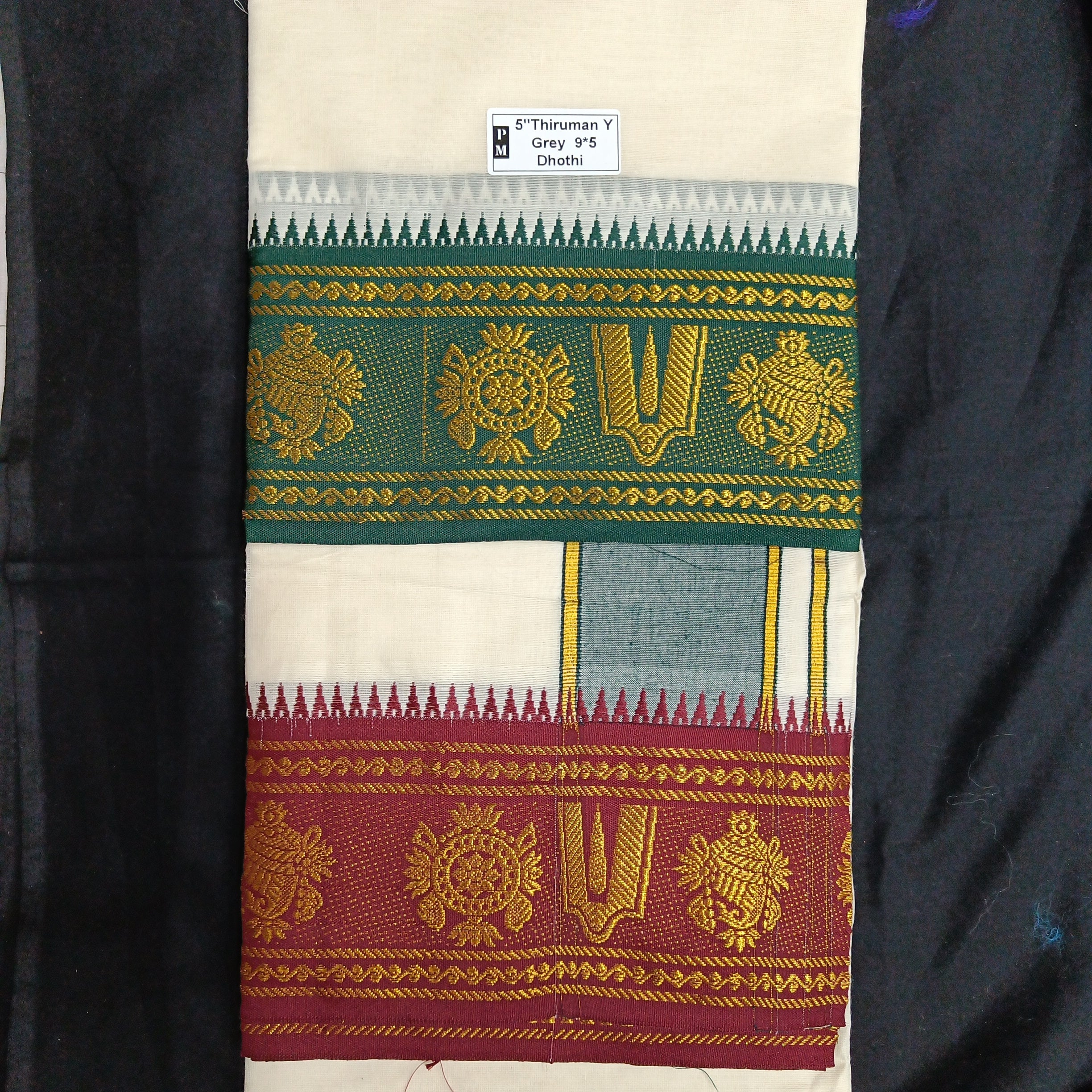 Cotton Dhothi Jacquard 9*5