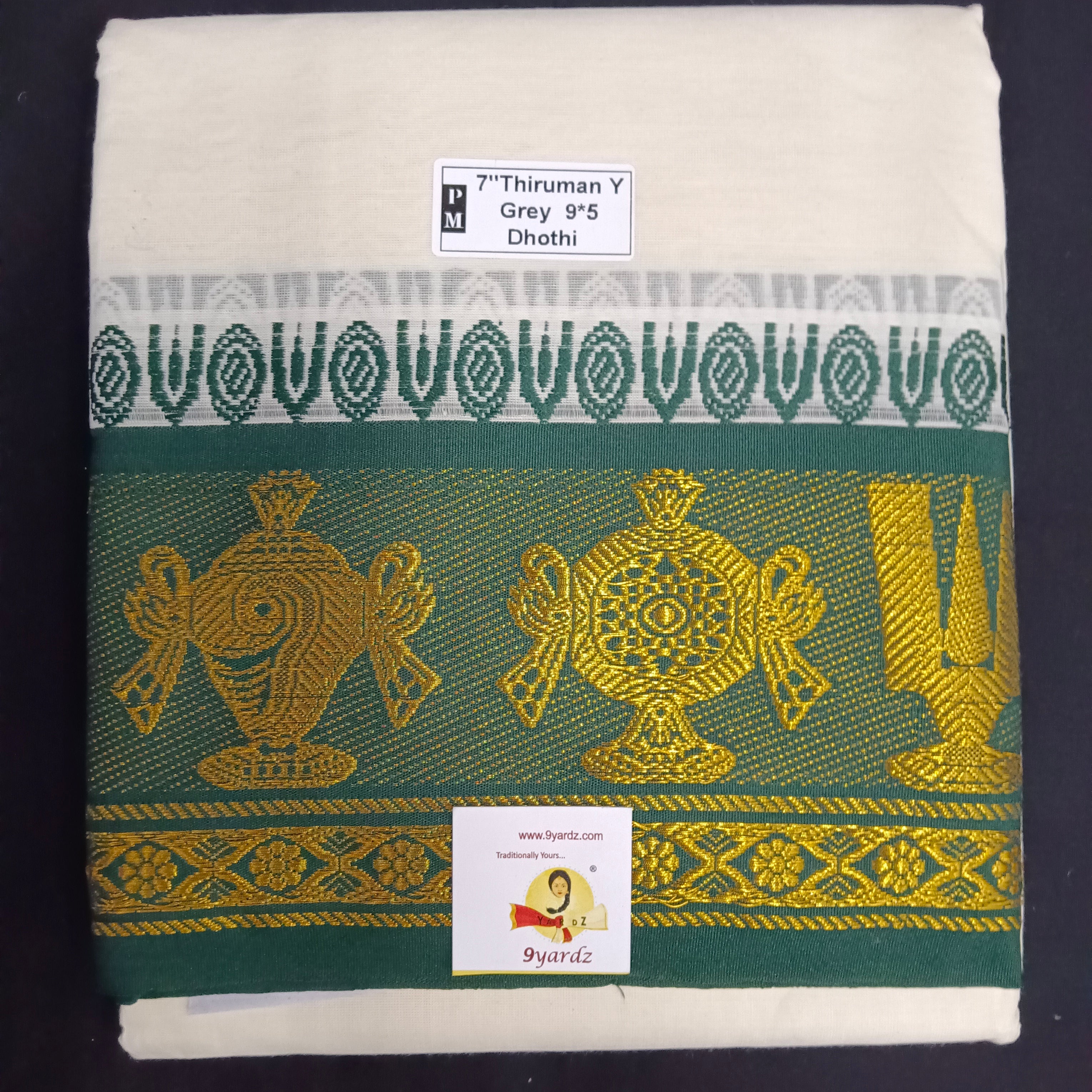 Cotton Dhothi Jacquard 9*5