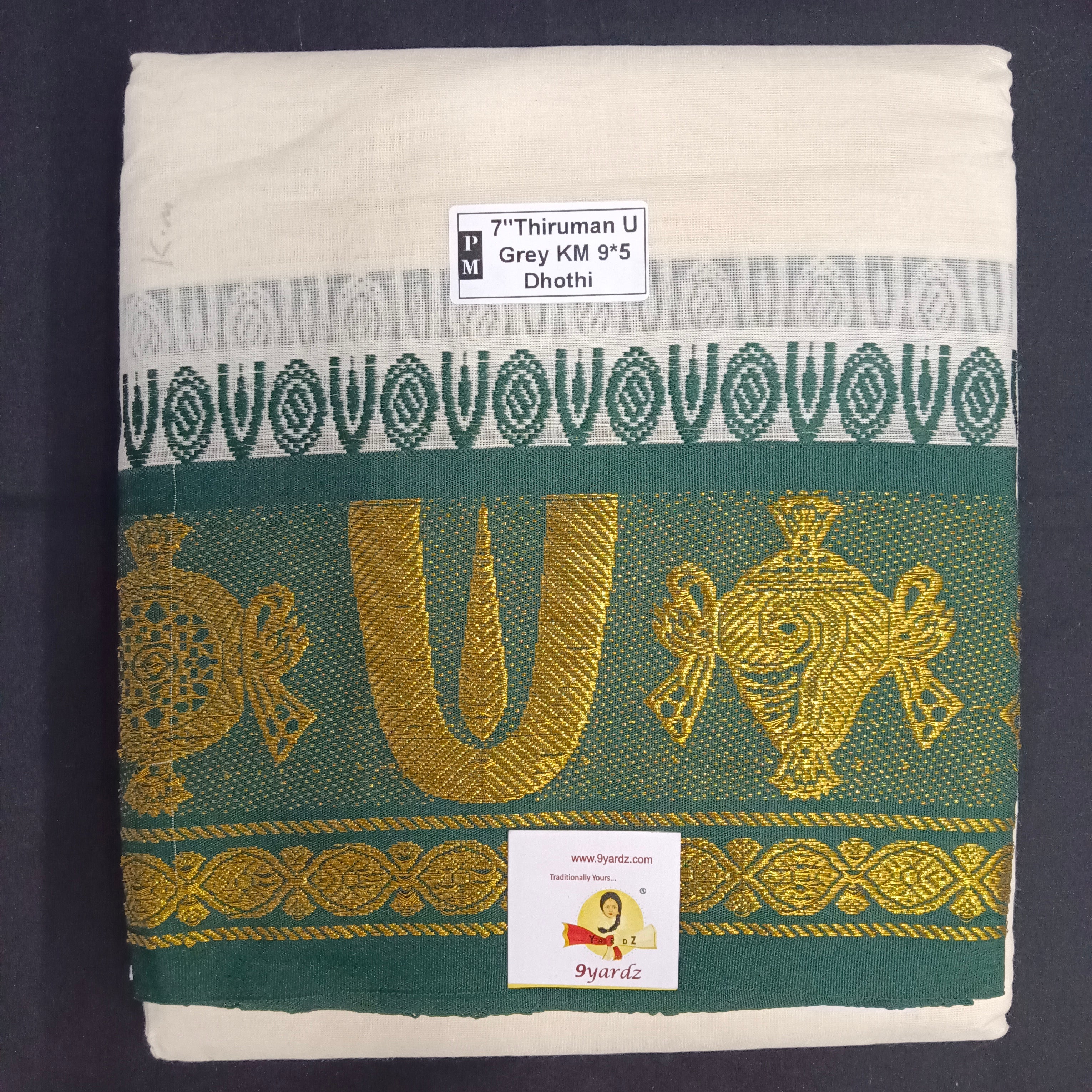 Cotton Dhothi Jacquard 9*5 KM