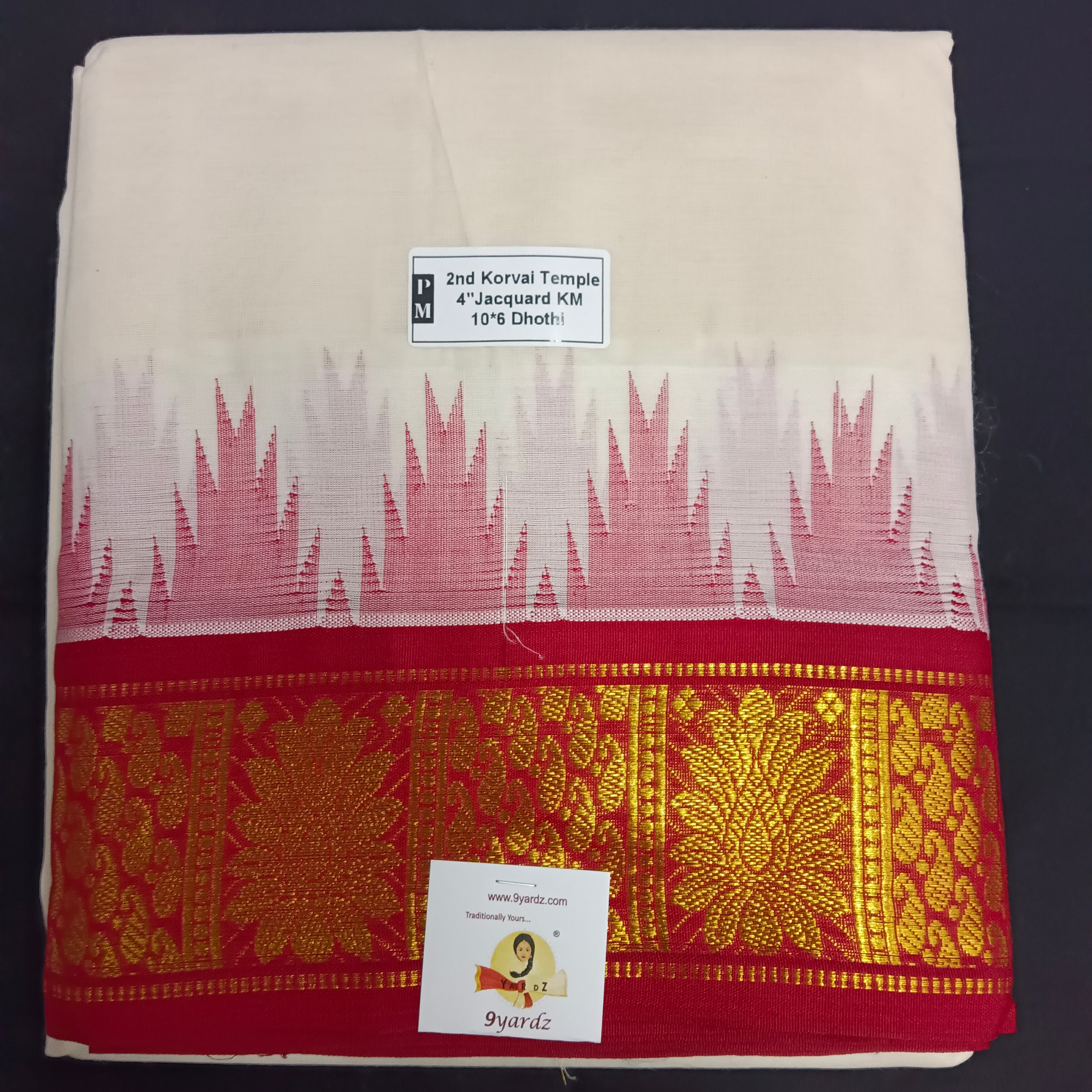 Pure cotton Muhurtham dhoti 10*6