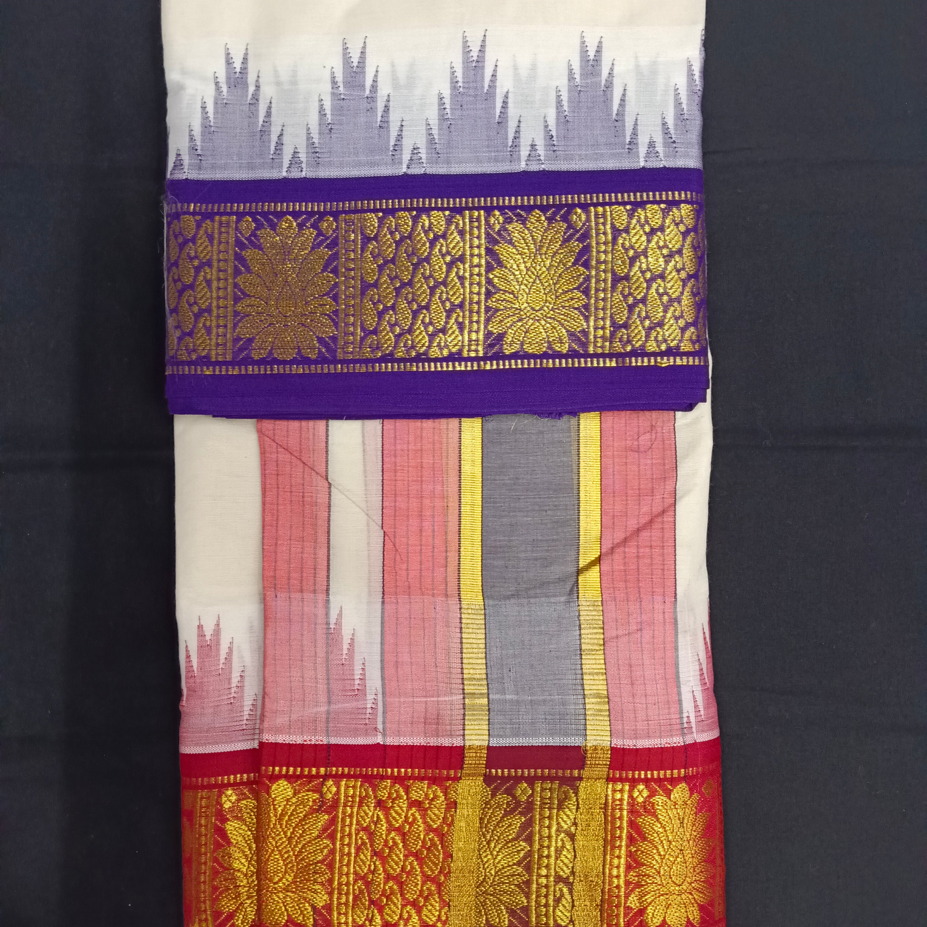 Pure cotton Muhurtham dhoti 10*6