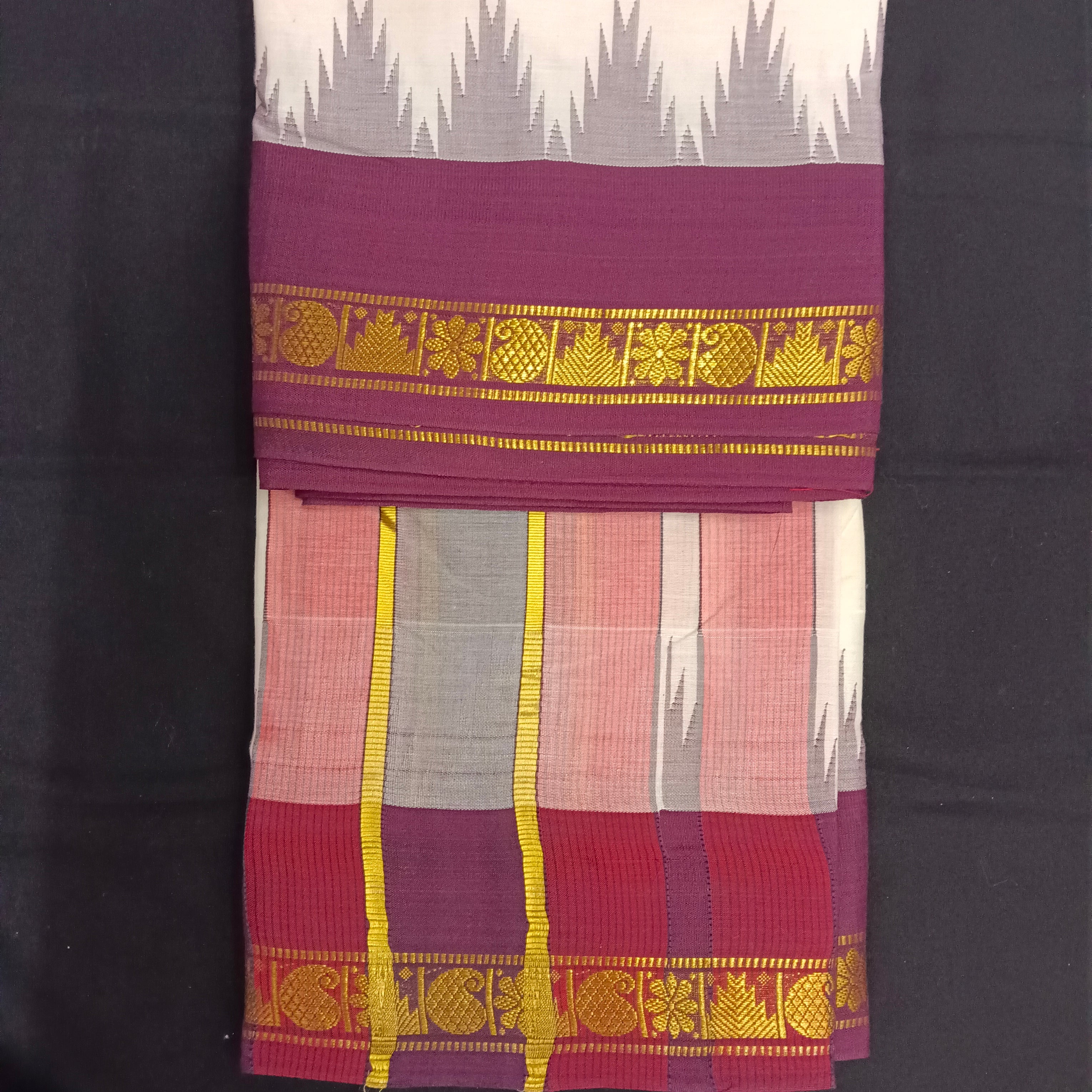 Pure cotton Muhurtham dhoti 10*6