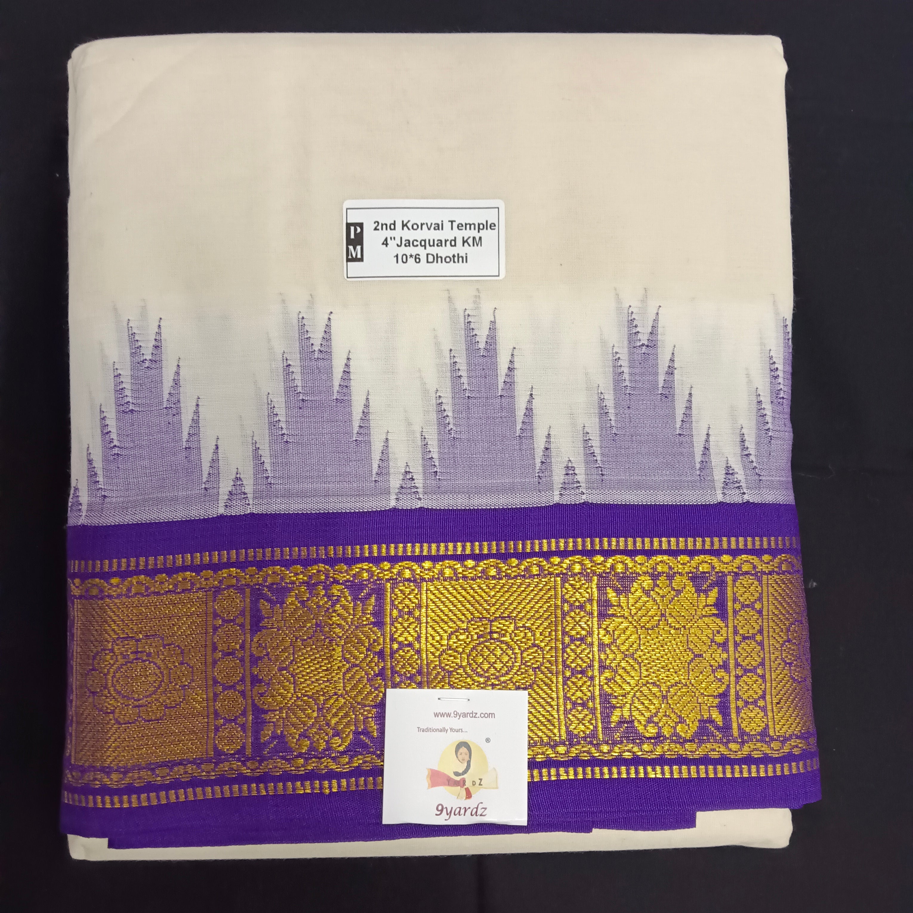 Pure cotton Muhurtham dhoti 10*6
