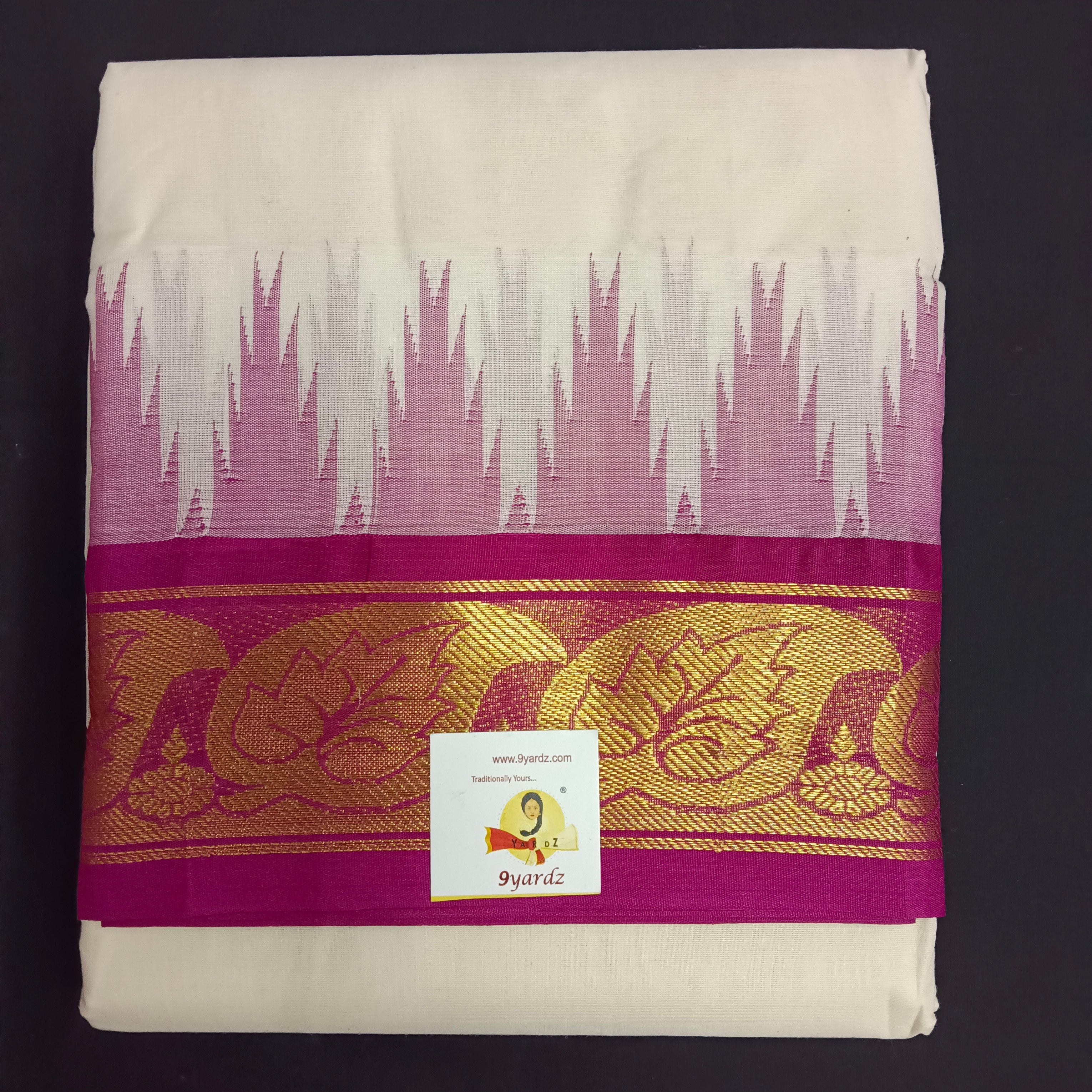 Pure cotton Muhurtham dhoti 9*5
