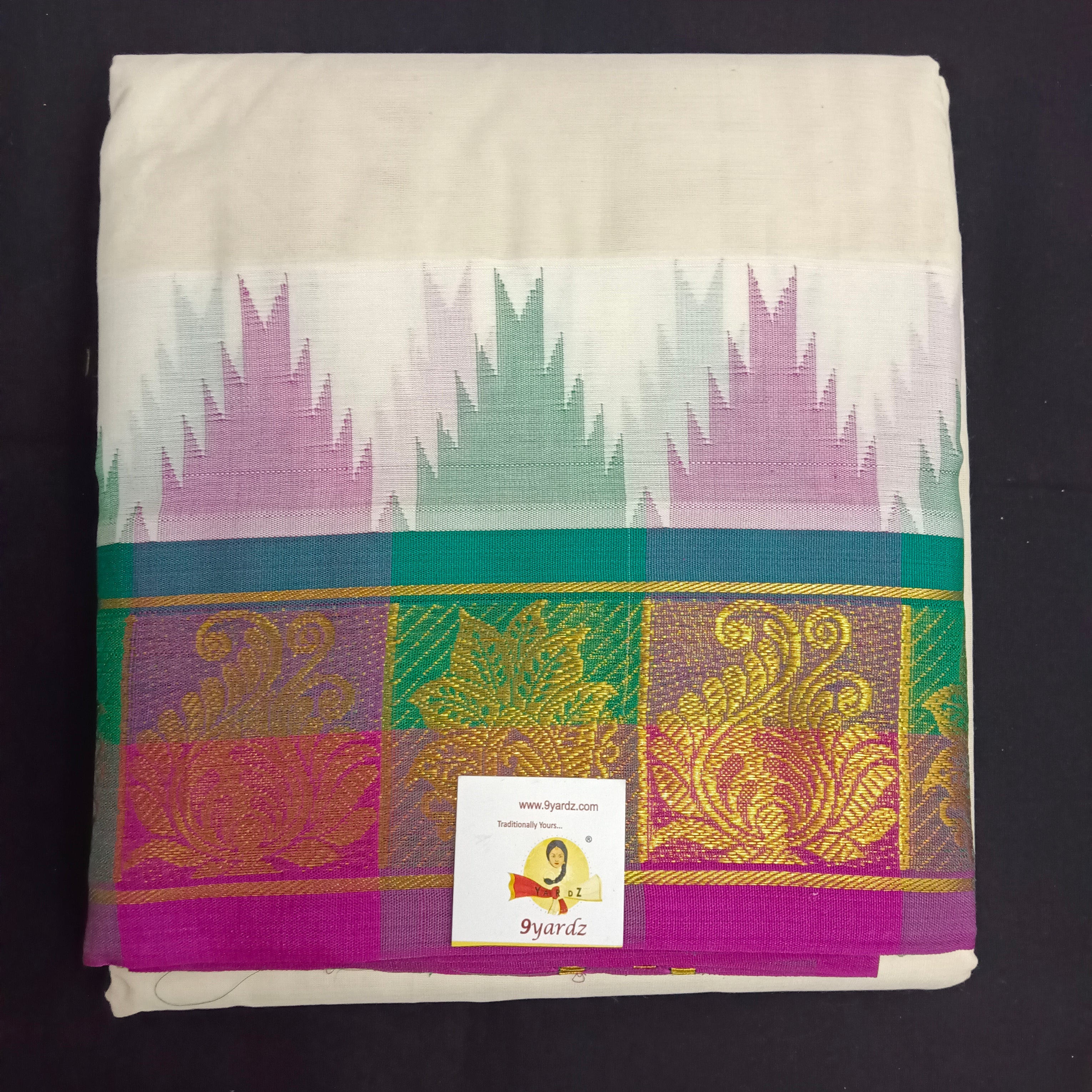 Pure cotton Muhurtham dhoti 9*5