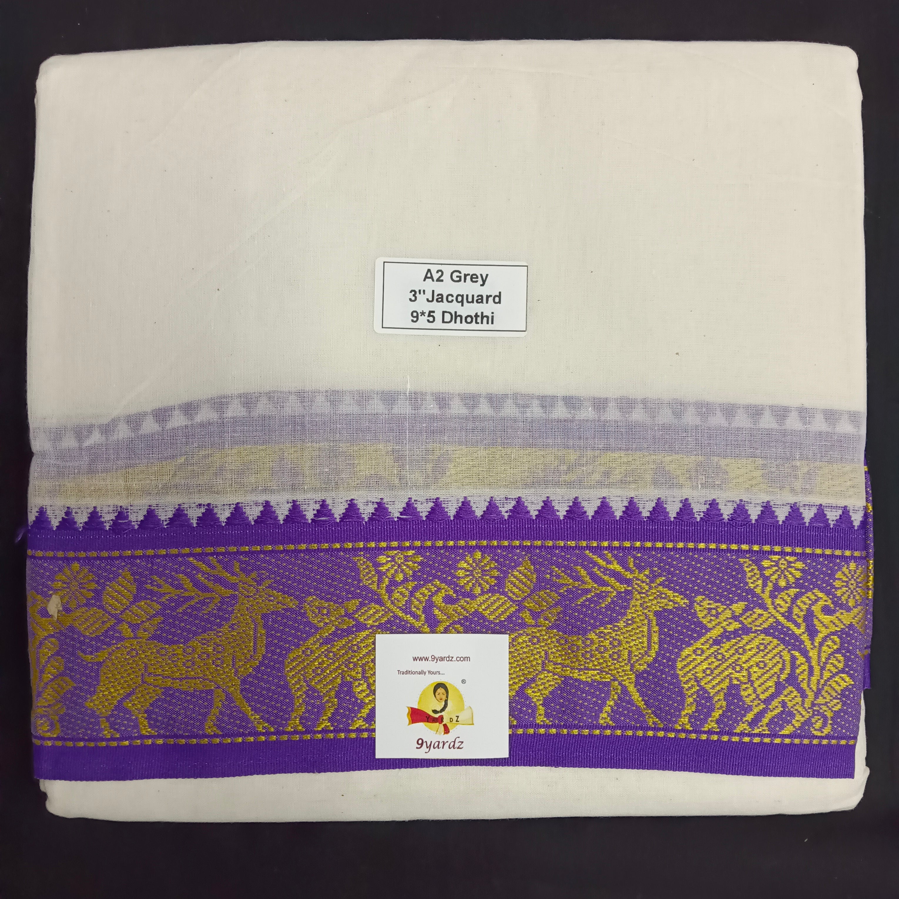 Cotton Dhothi Jacquard 9*5