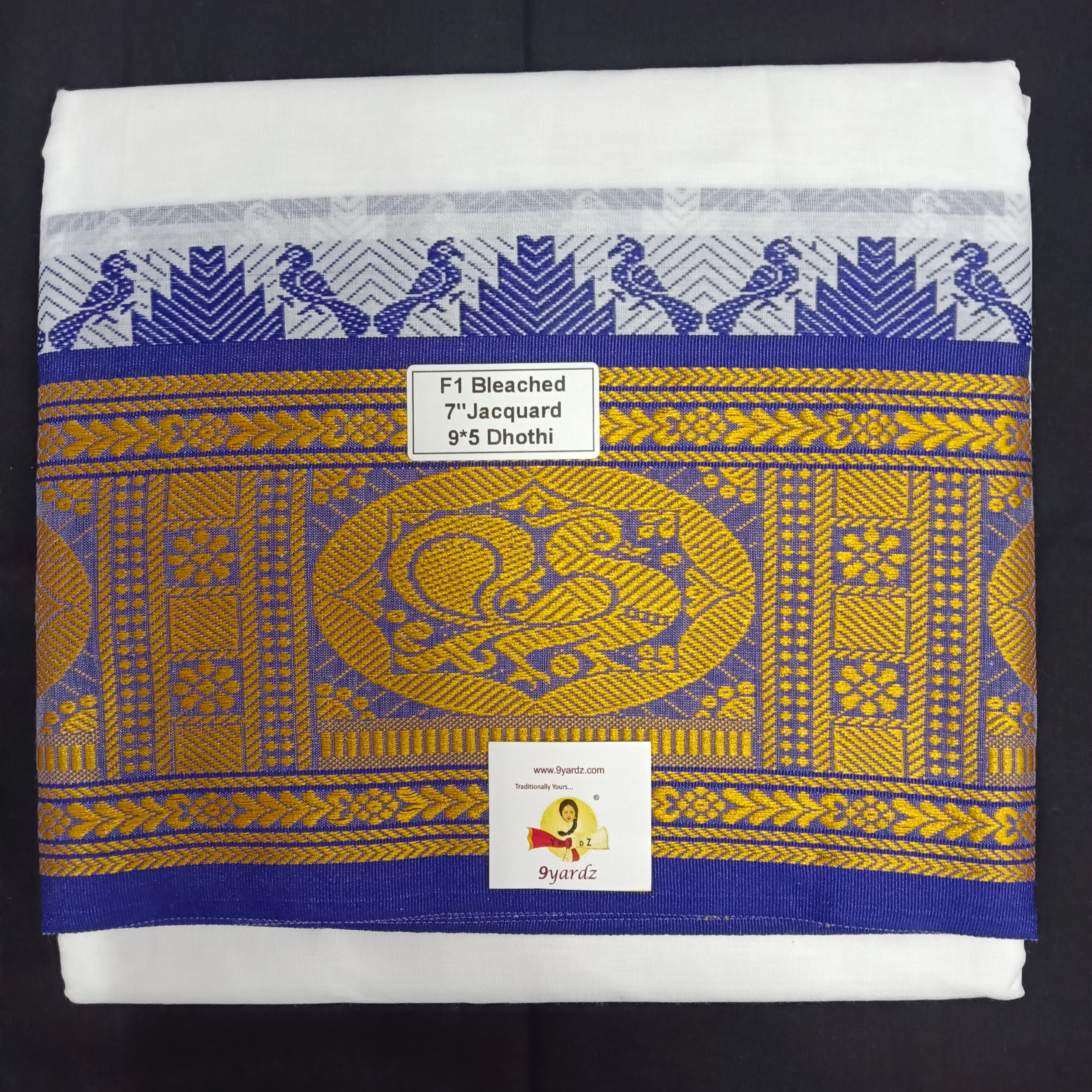 Cotton Dhothi Jacquard 9*5