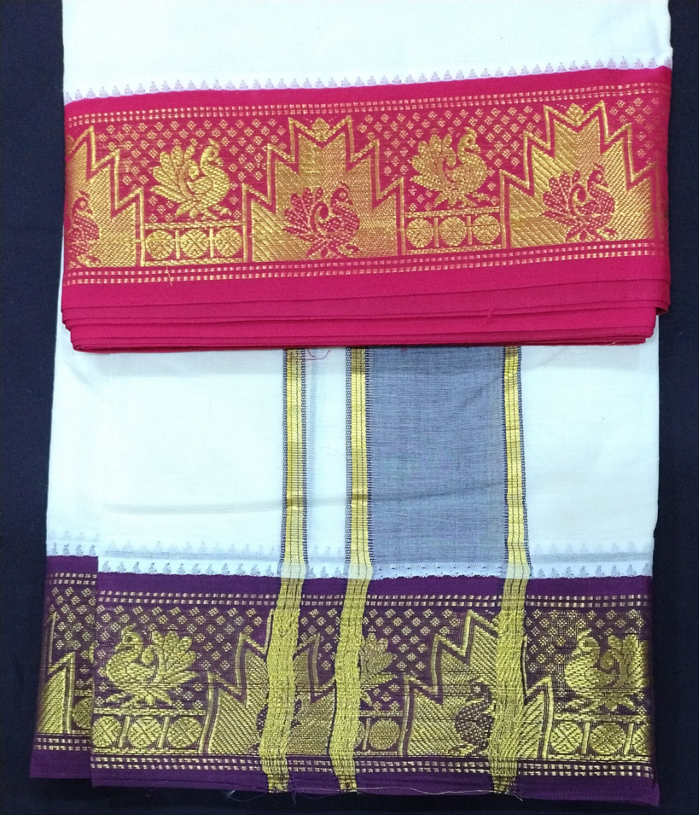 Pure cotton Muhurtham dhoti 10*6