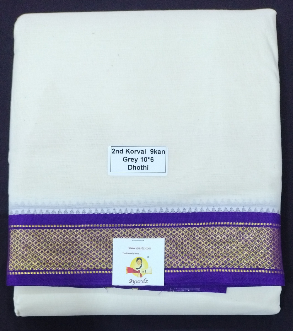 Pure cotton Muhurtham dhoti 10*6
