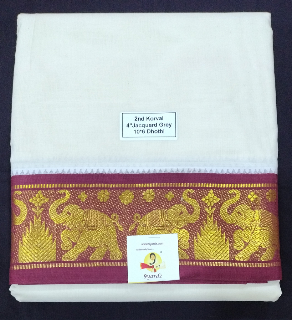 Pure cotton Muhurtham dhoti 10*6