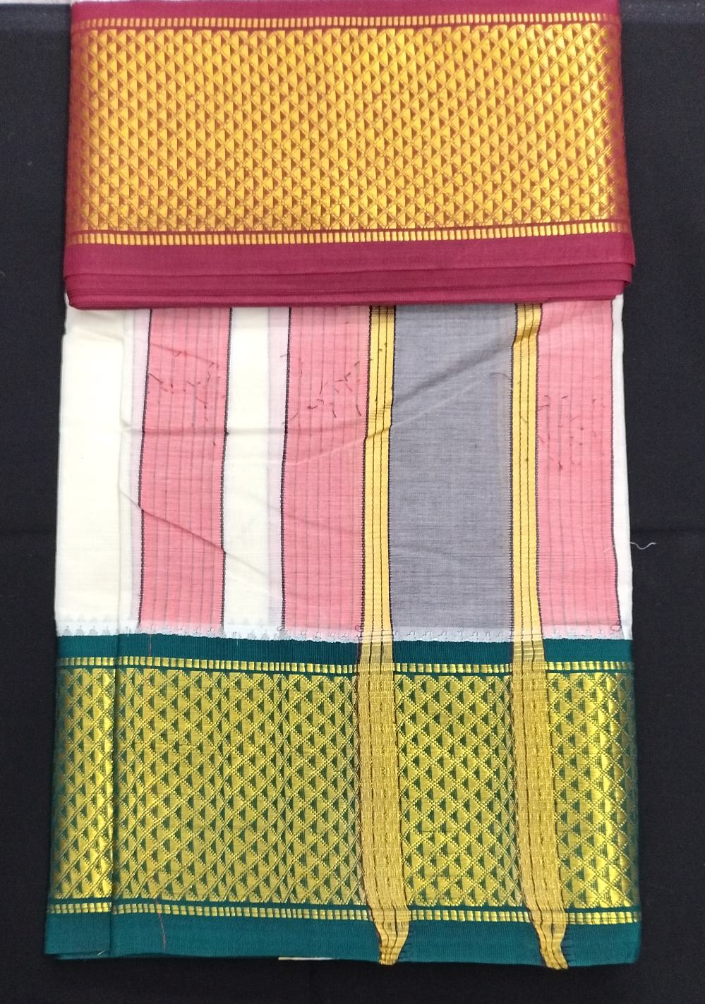 Pure cotton Muhurtham dhoti 9*5 KM