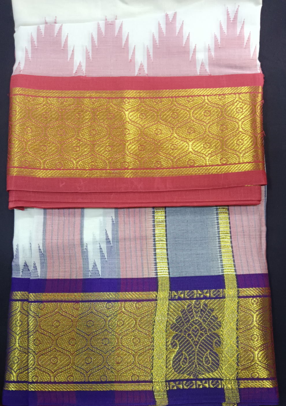 Pure cotton Muhurtham dhoti 10*6 KM