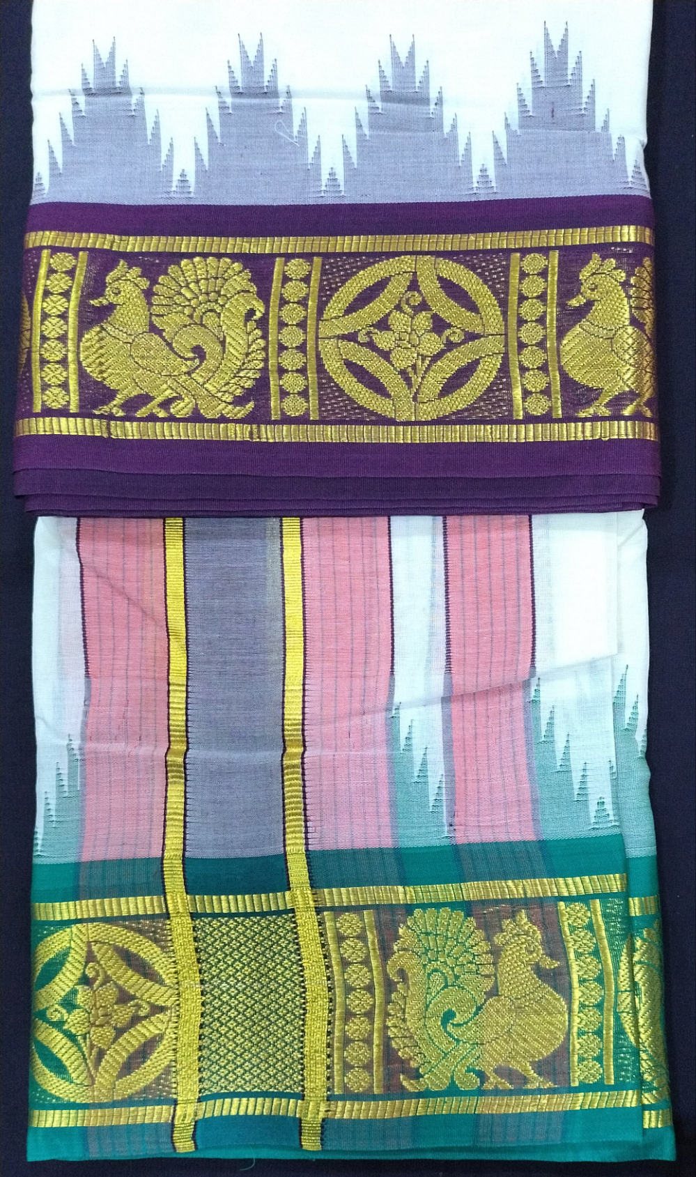 Pure cotton Muhurtham dhoti 10*6 KM