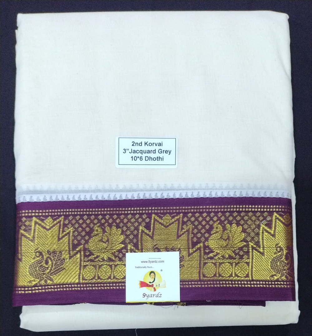 Pure cotton Muhurtham dhoti 10*6
