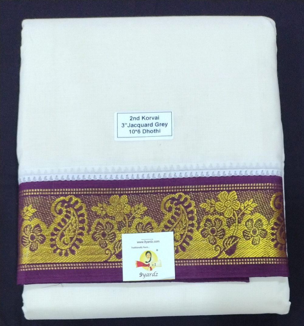 Pure cotton Muhurtham dhoti 10*6
