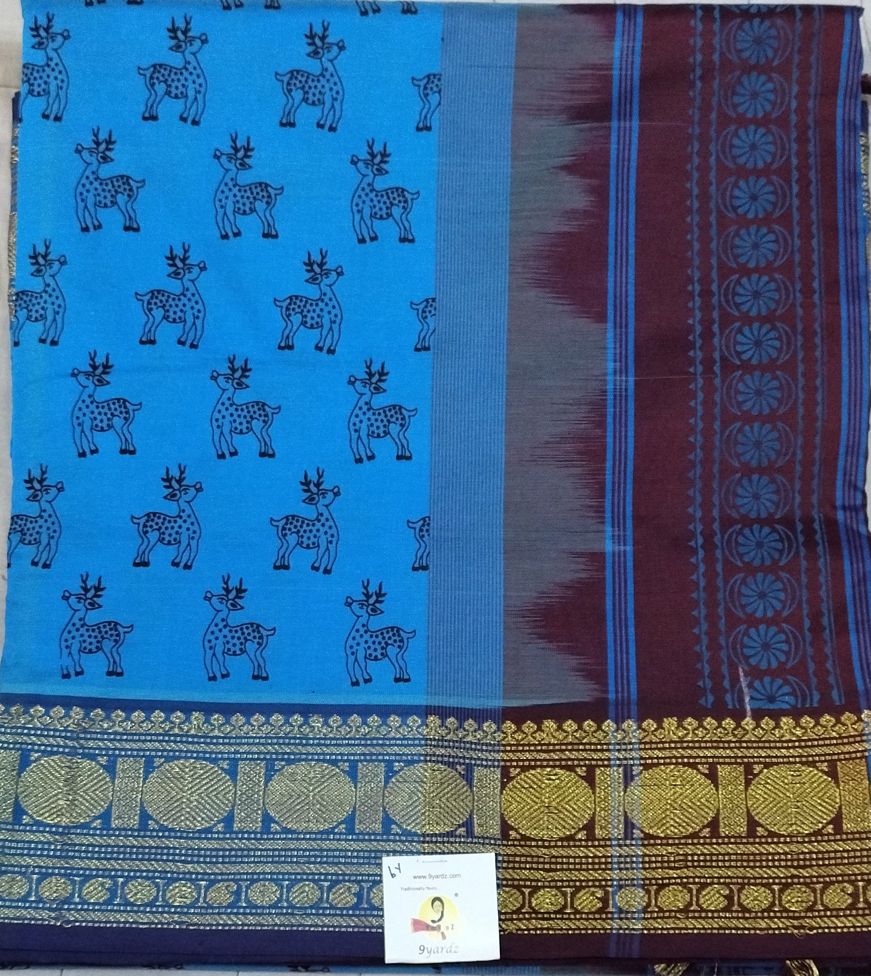 Semi silk Printed 6Yards