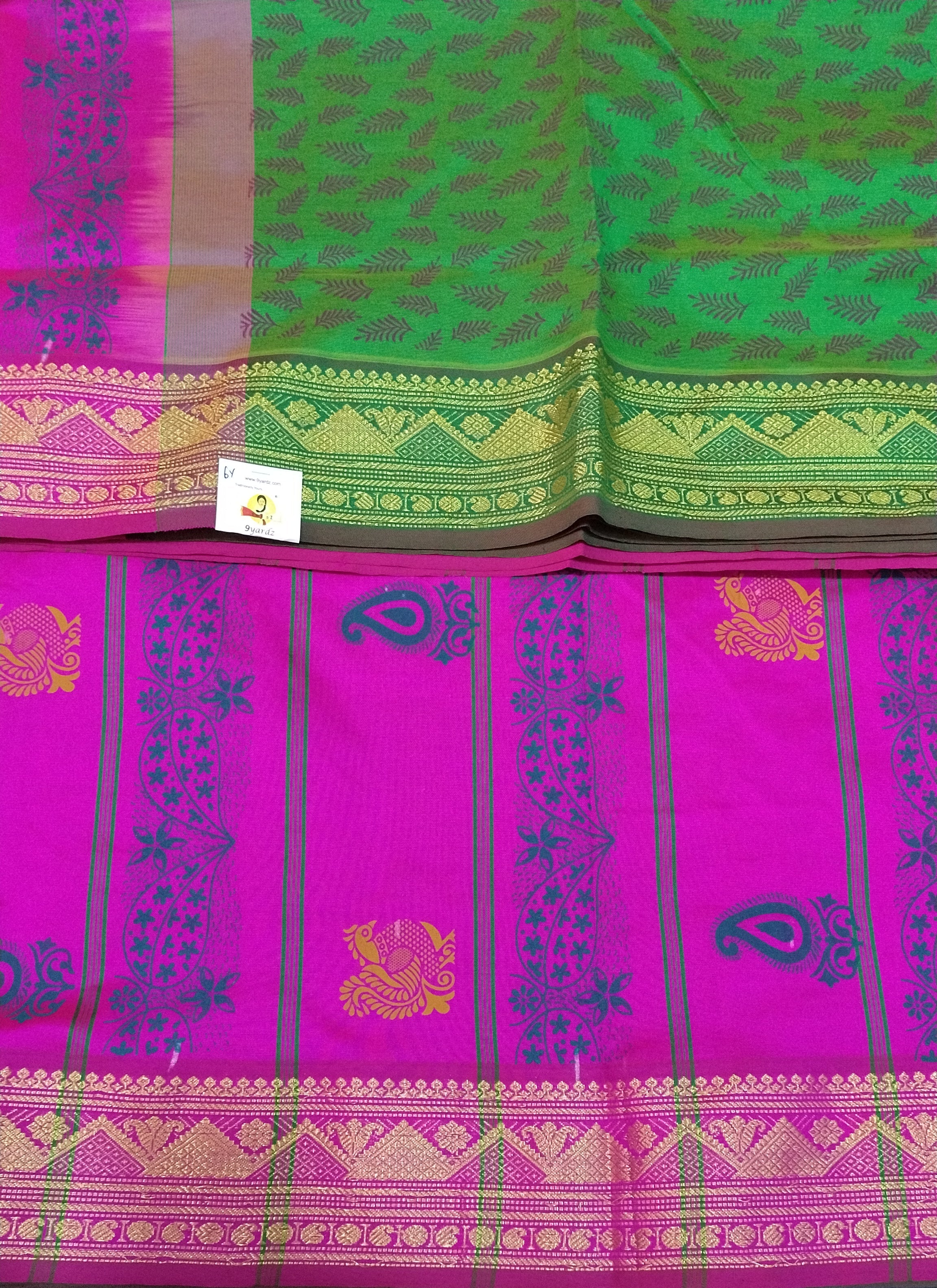 Semi silk Printed 6Yards