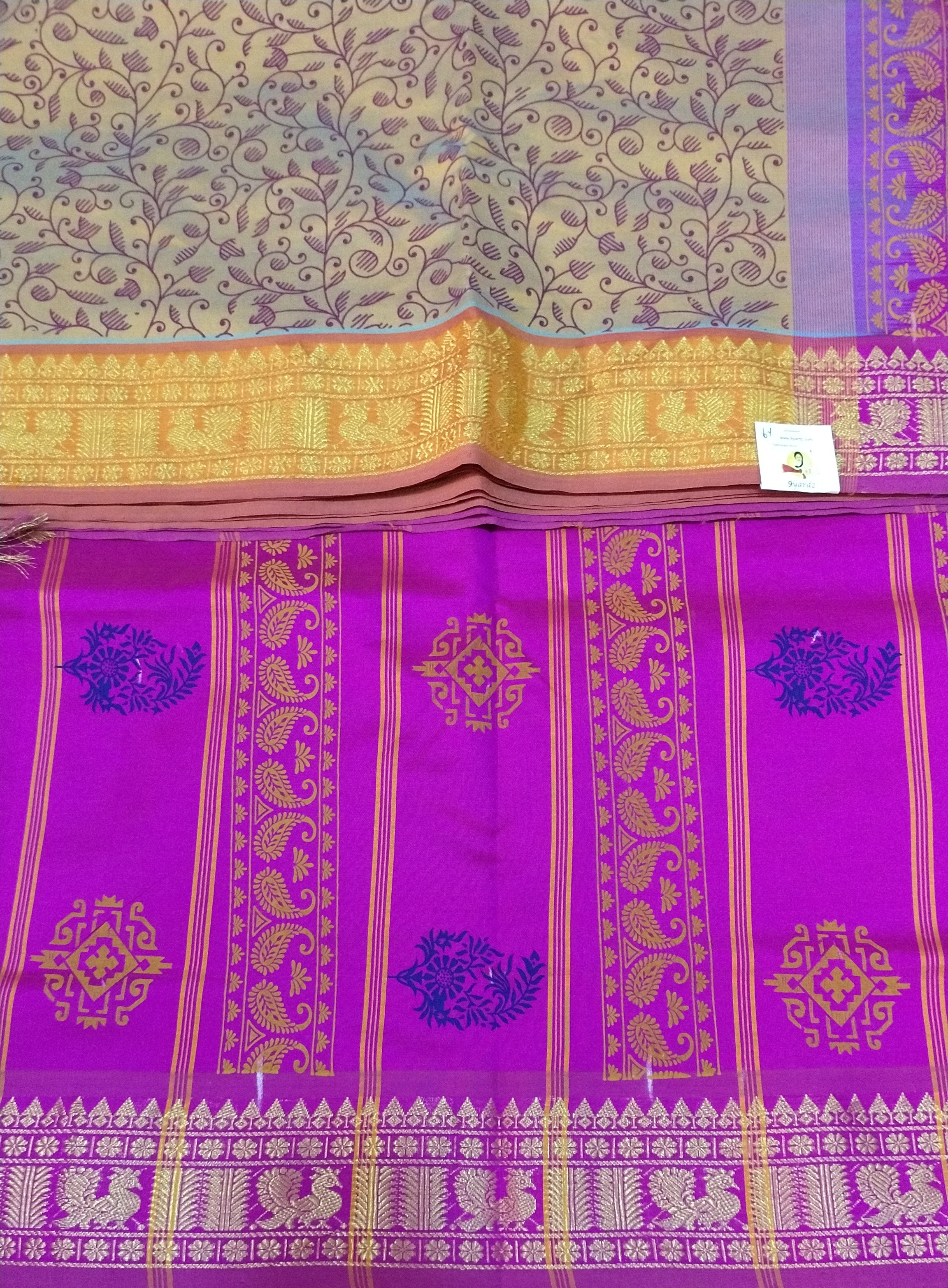Semi silk Printed 6Yards