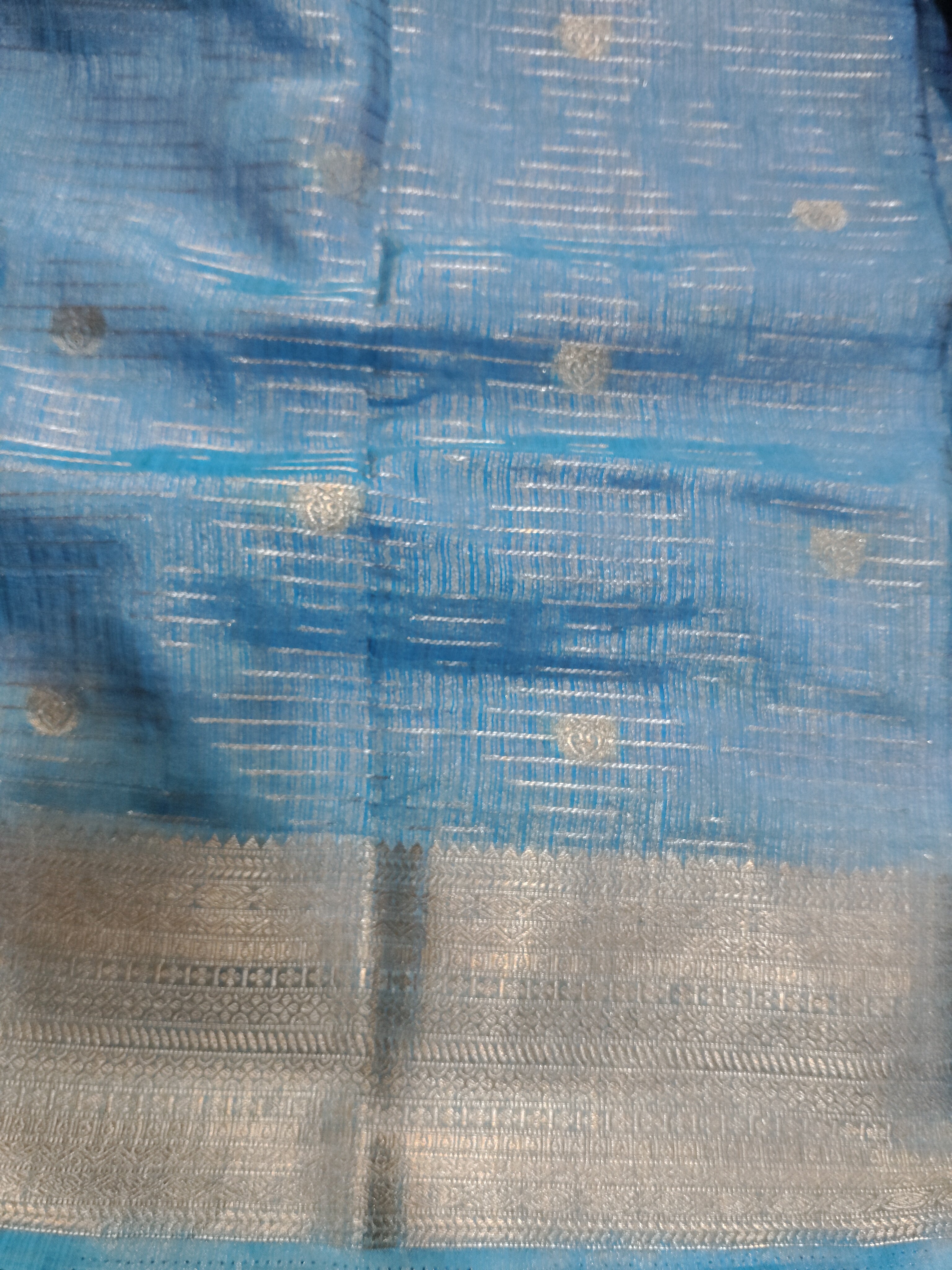 Mysore crepe silk checked (synthetic)