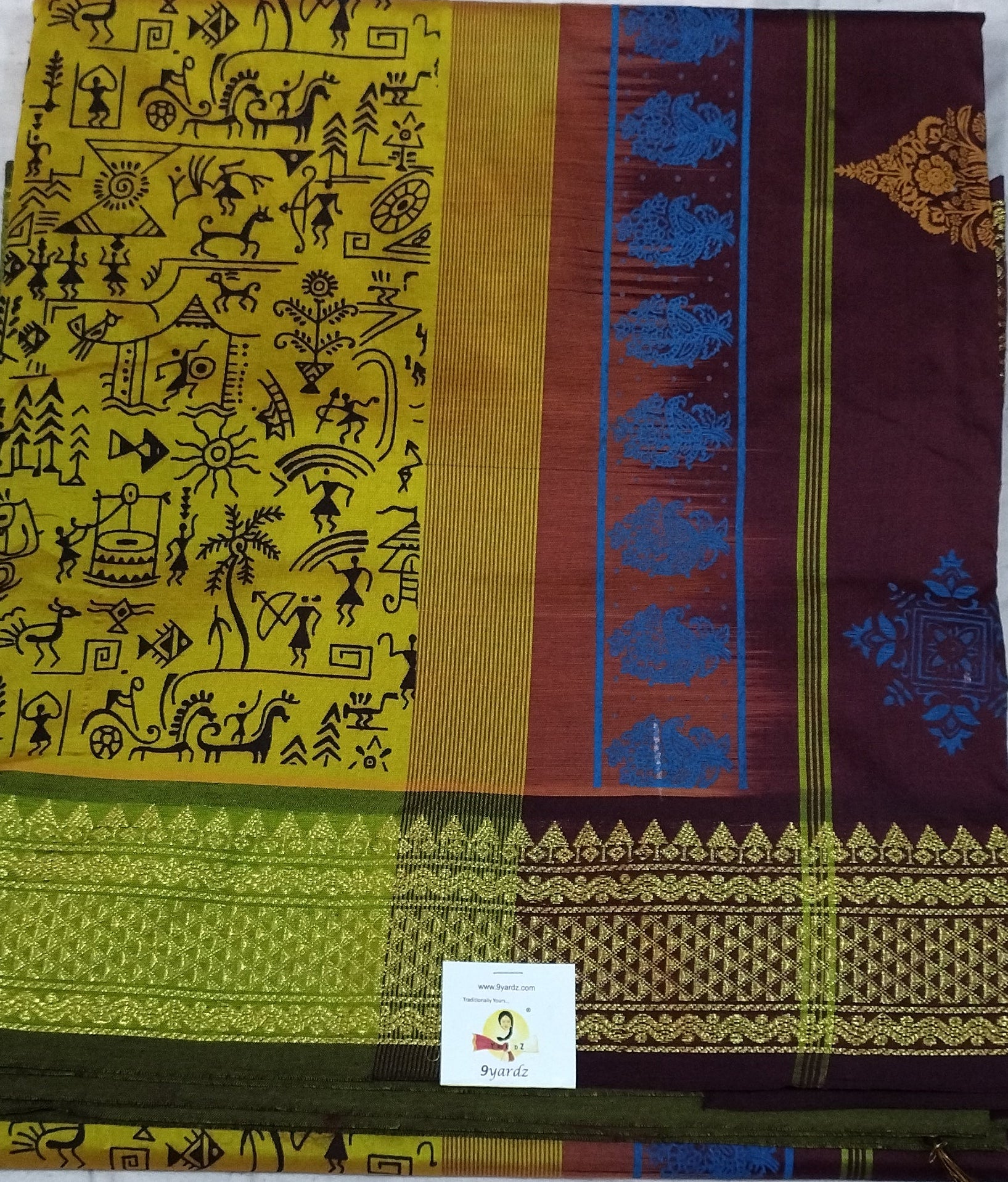 Semi silk Printed 6Yards