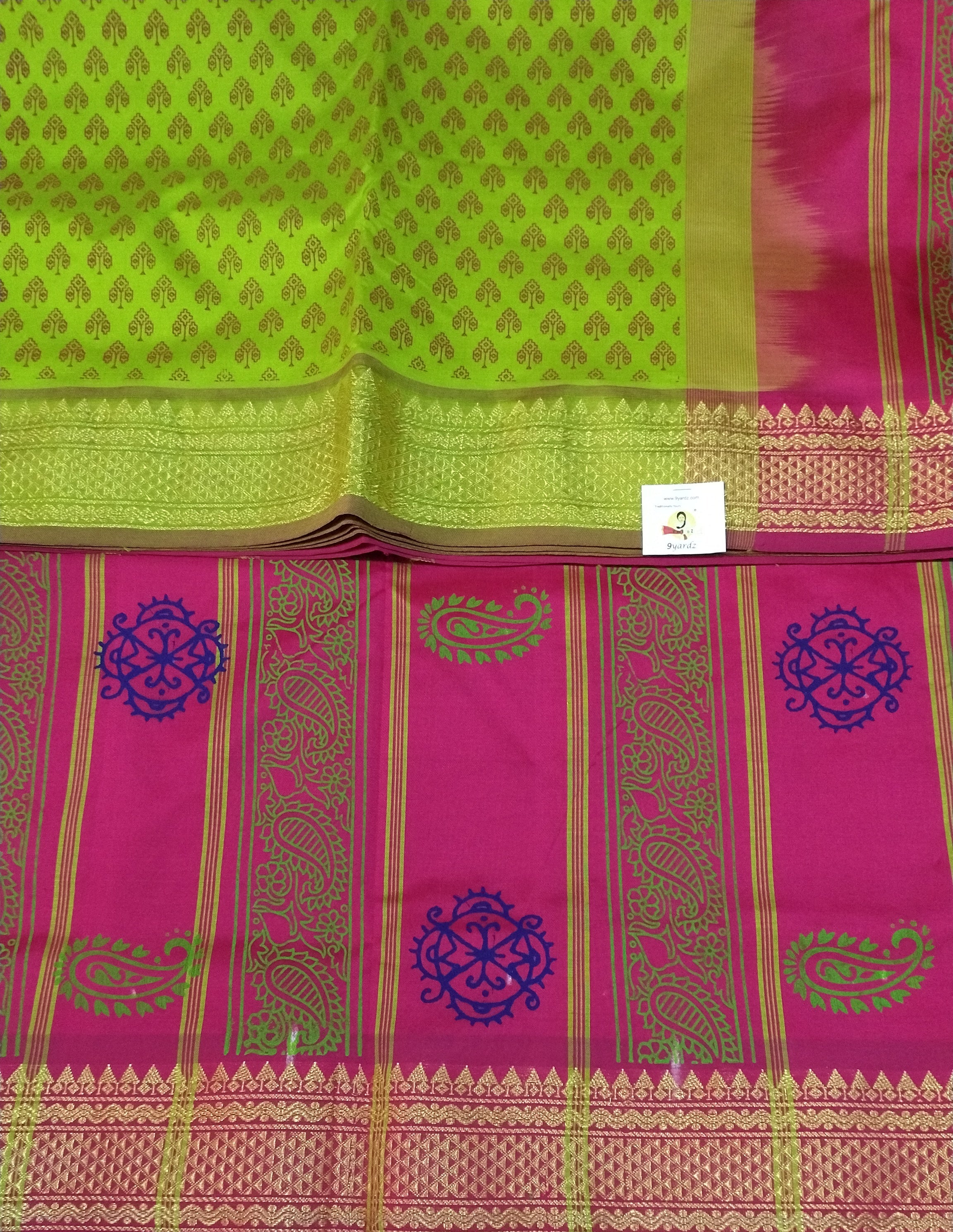 Semi silk Printed 6Yards